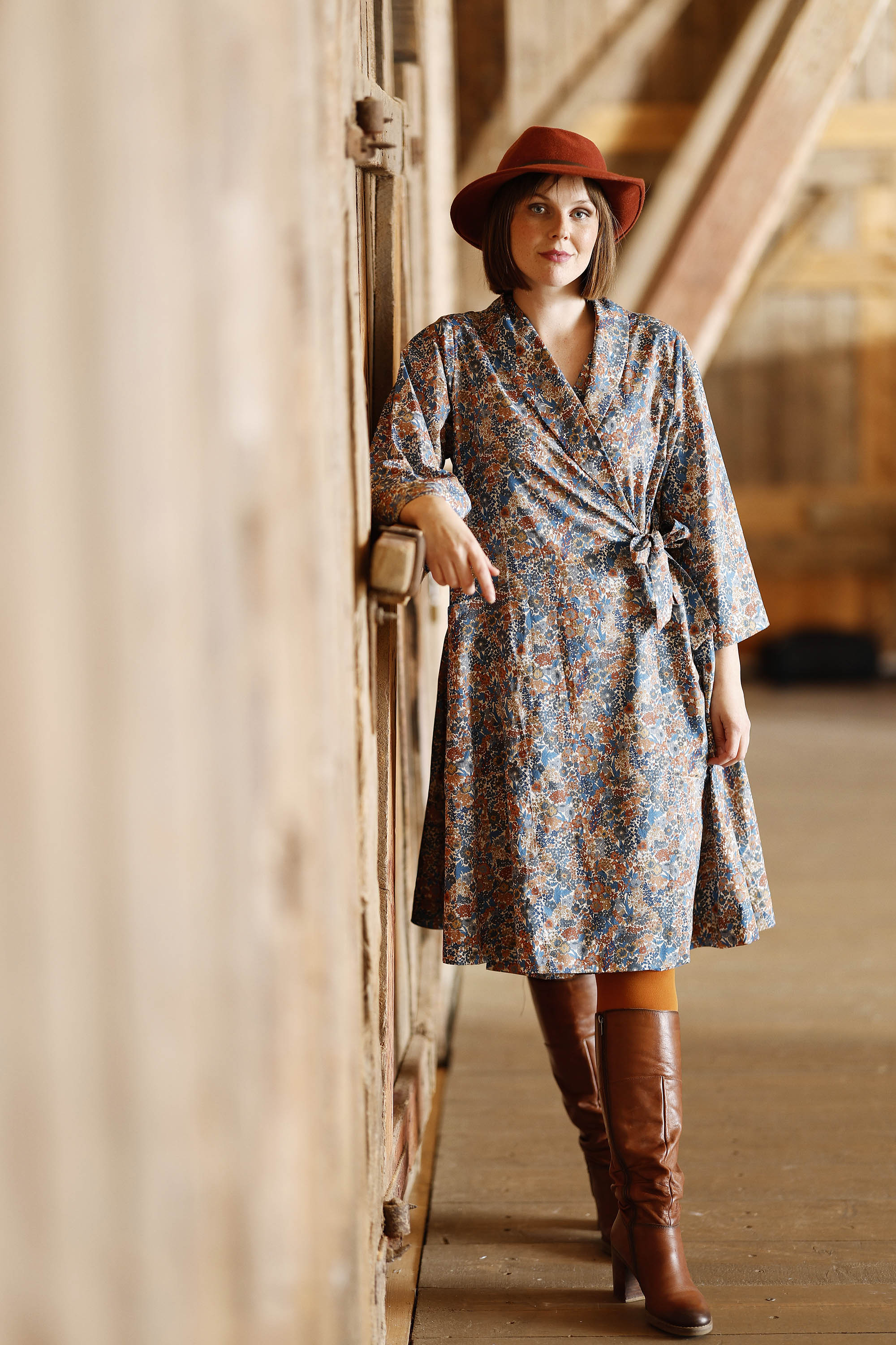 Blue Liberty wrap dress | wrap dress for women