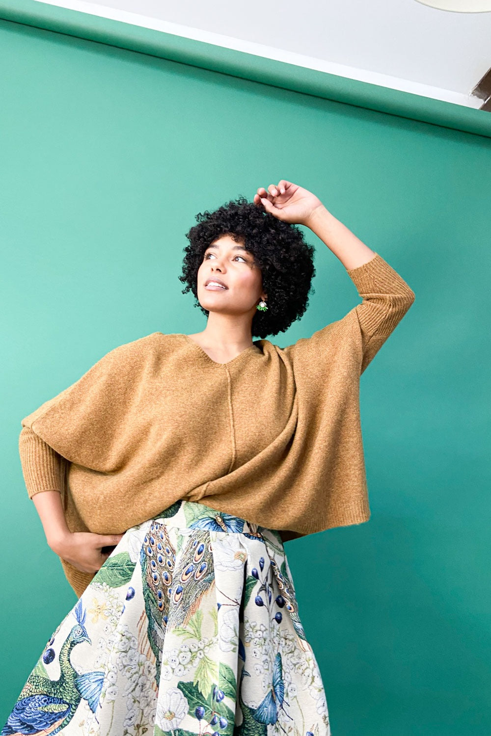 zorro-oversize sweater-dark curry-mansted