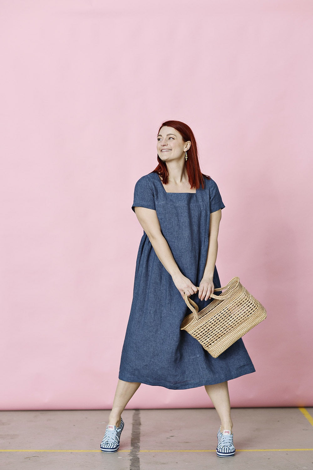 mc882f-blue-dress-linen-mcverdi-blå hørkjole-5