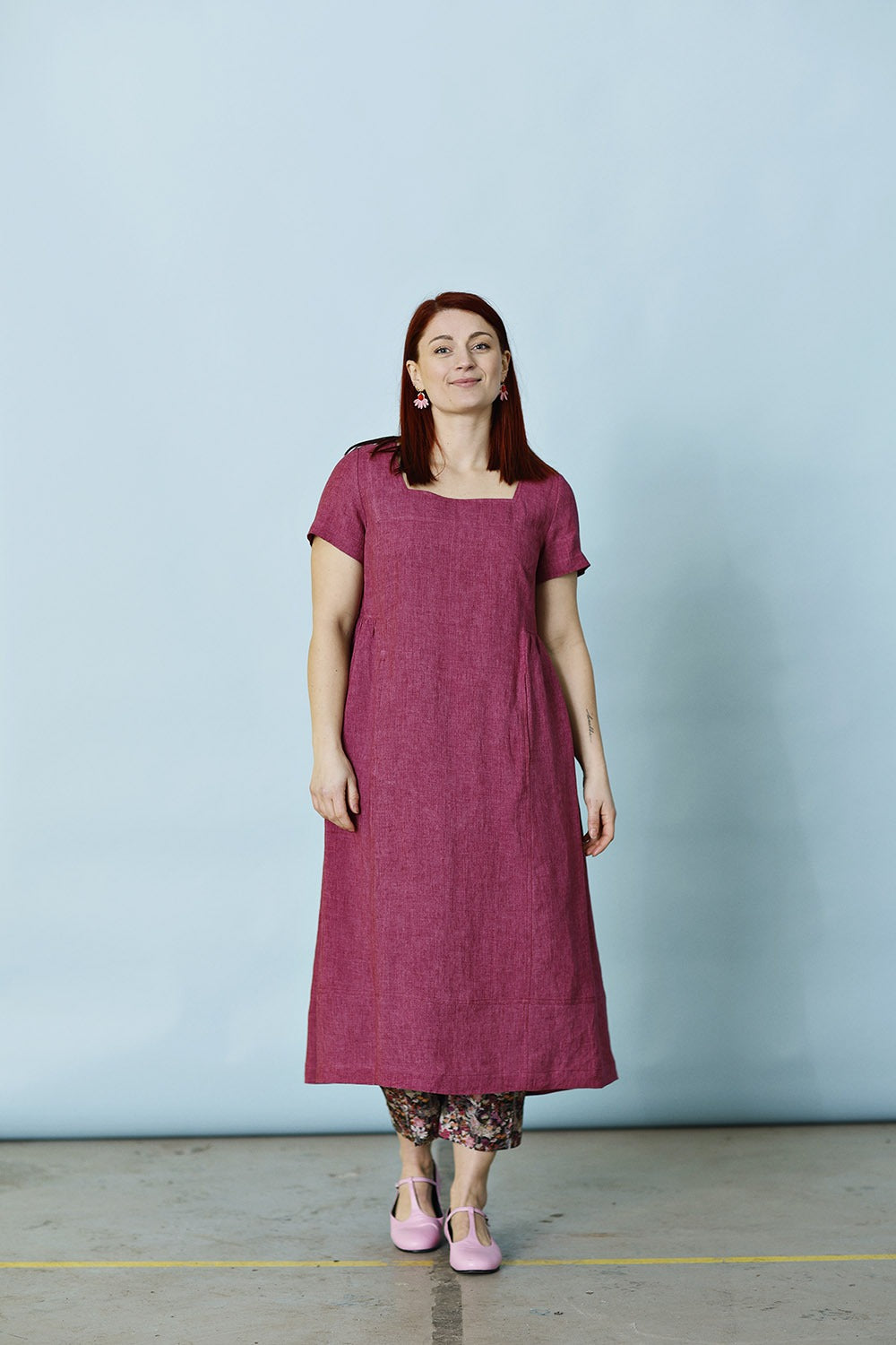 mc882f-pink dress -rosa hørkjole-mcverdi