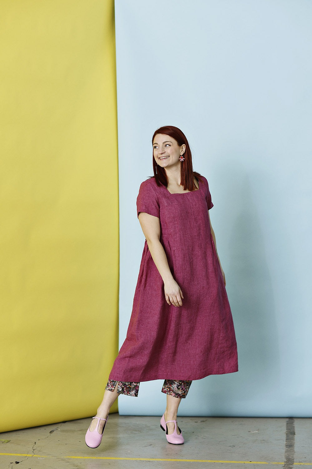 mc882f-pink dress -rosa hørkjole-mcverdi-2