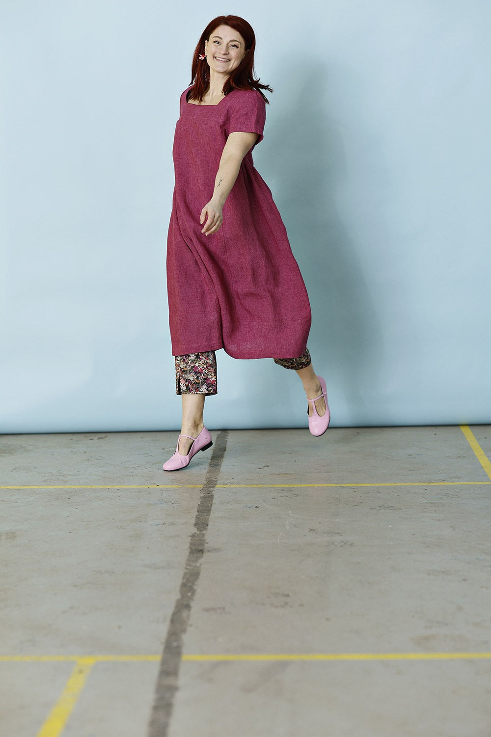 mc882f-pink dress -rosa hørkjole-mcverdi-4