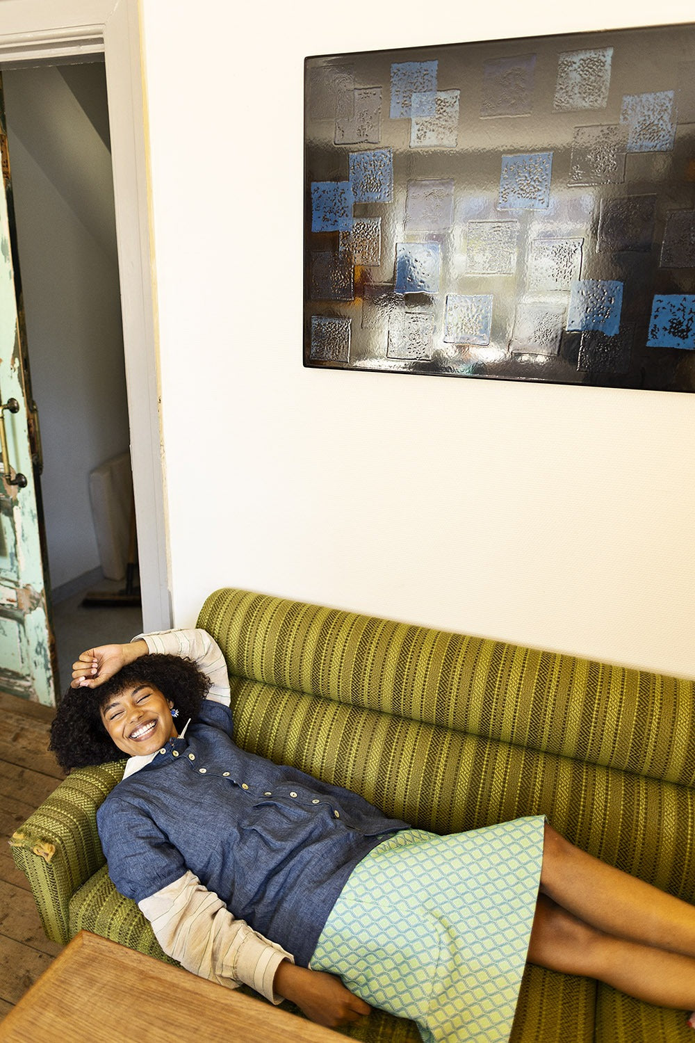 Mc886e-gr-skirt-green-harlekin