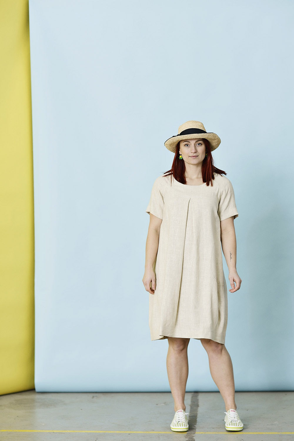 Mc888d-beige-sand-tunika-kjole-mcverdi-2