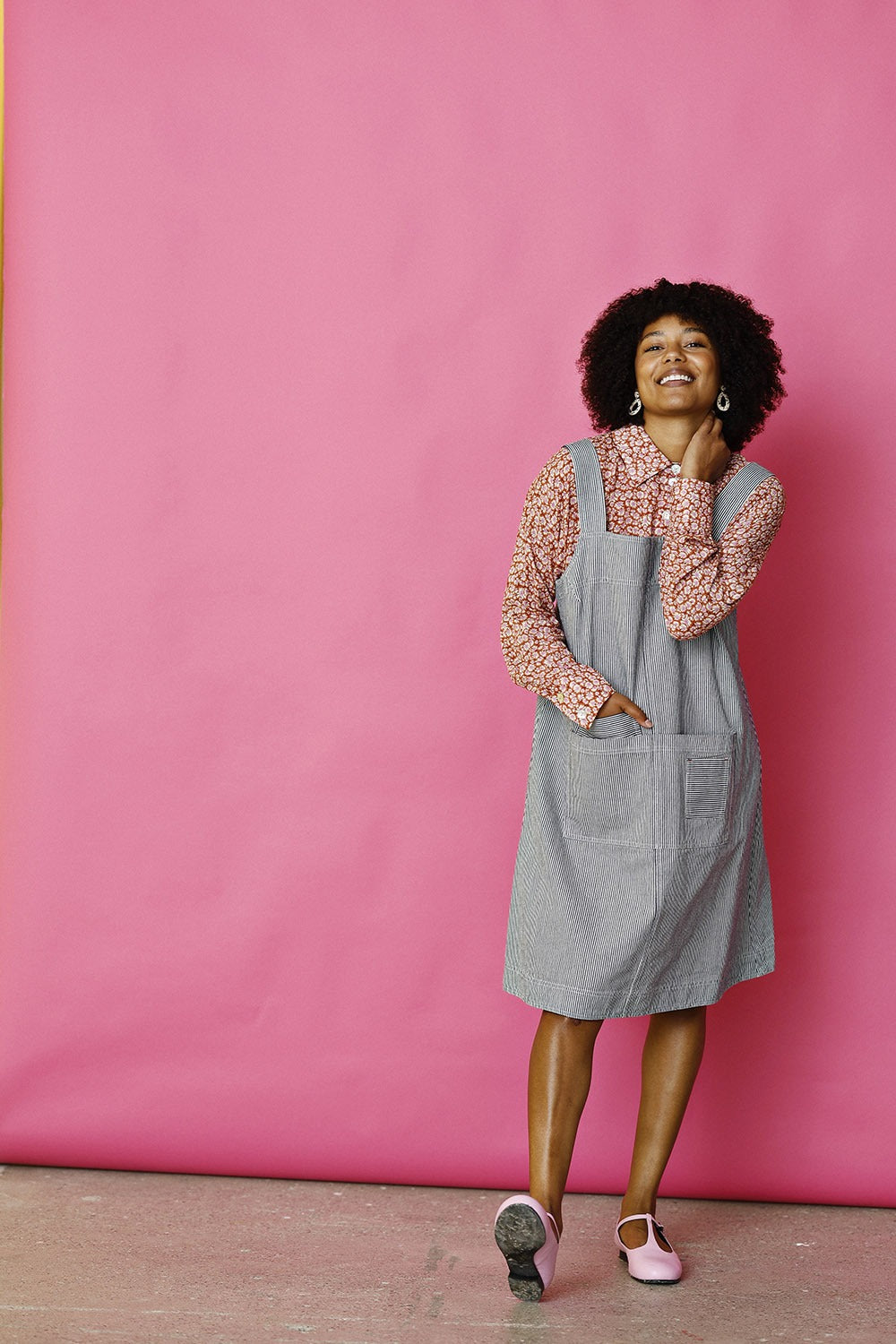 mc794b-striped denim dress-stribet kjole spencer-pinafore-mcverdi-5