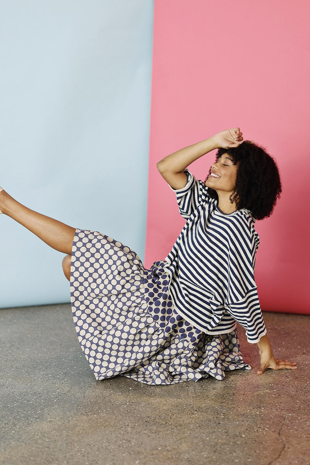 blue dot skirt-blå prikket nederdel-mcverdi-september20-2