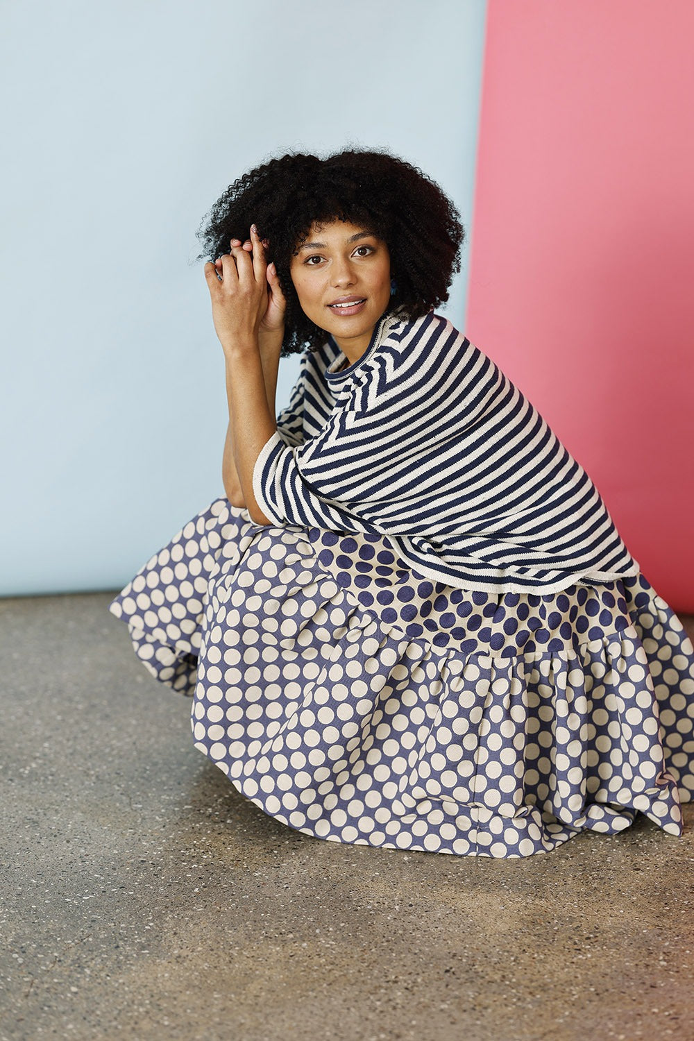 blue dot skirt-blå prikket nederdel-mcverdi-september20-3