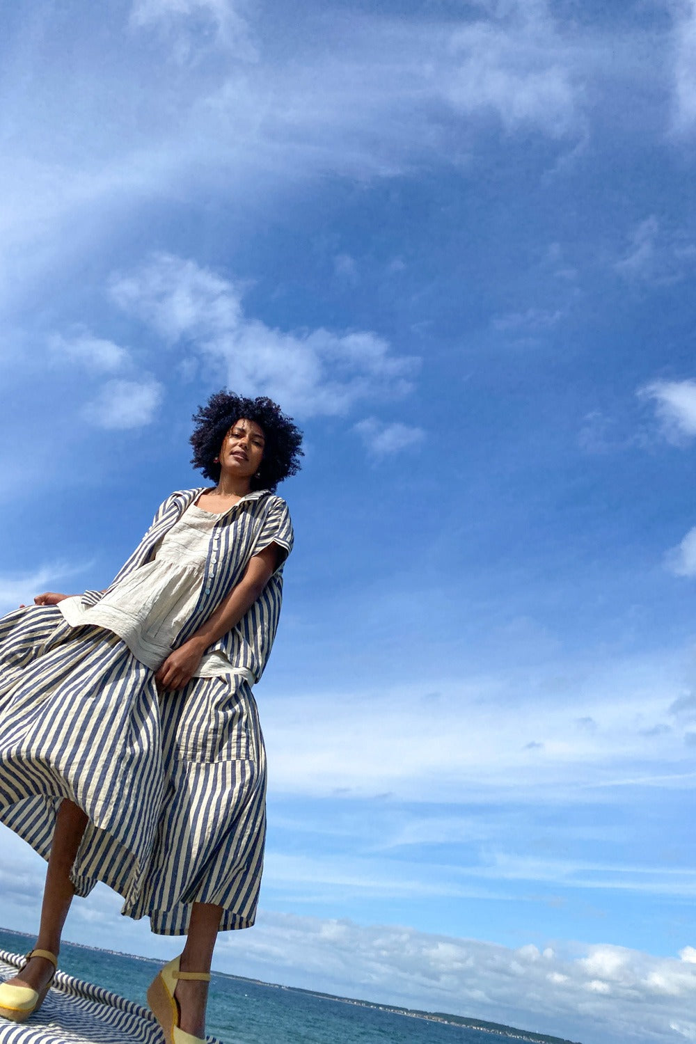 mc881e-striped dress-skirt-nederdel-blue-mcverdi-ss23-summer collection-linen-cotton-bomuld-2-24