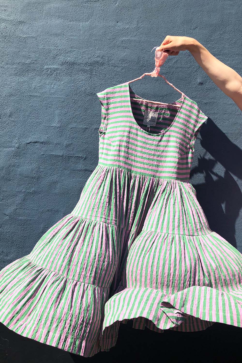 Mc881c-mcverdi-rosa-green-stripes-sommerdress