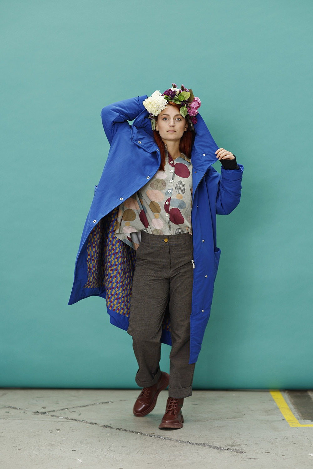 mc861c-23-cobalt blue coat-winter coat-mcverdi-blå vinterfrakke-3