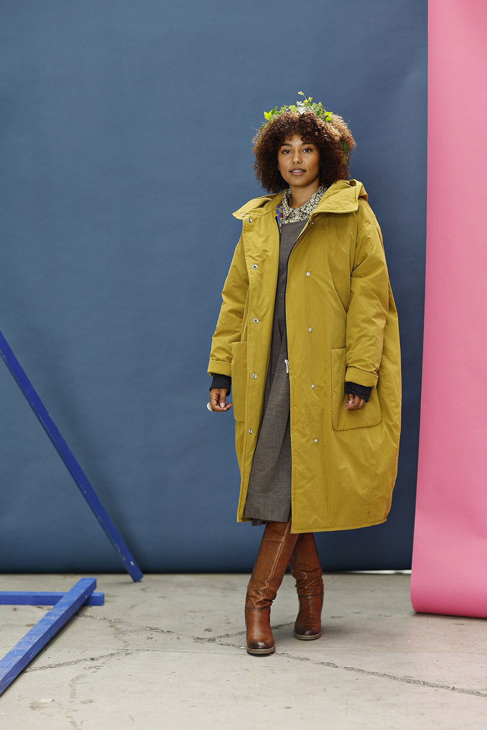 mc861c-aw23-curry yellow winter coat-mcverdi-vinterfrakke med hætte-8