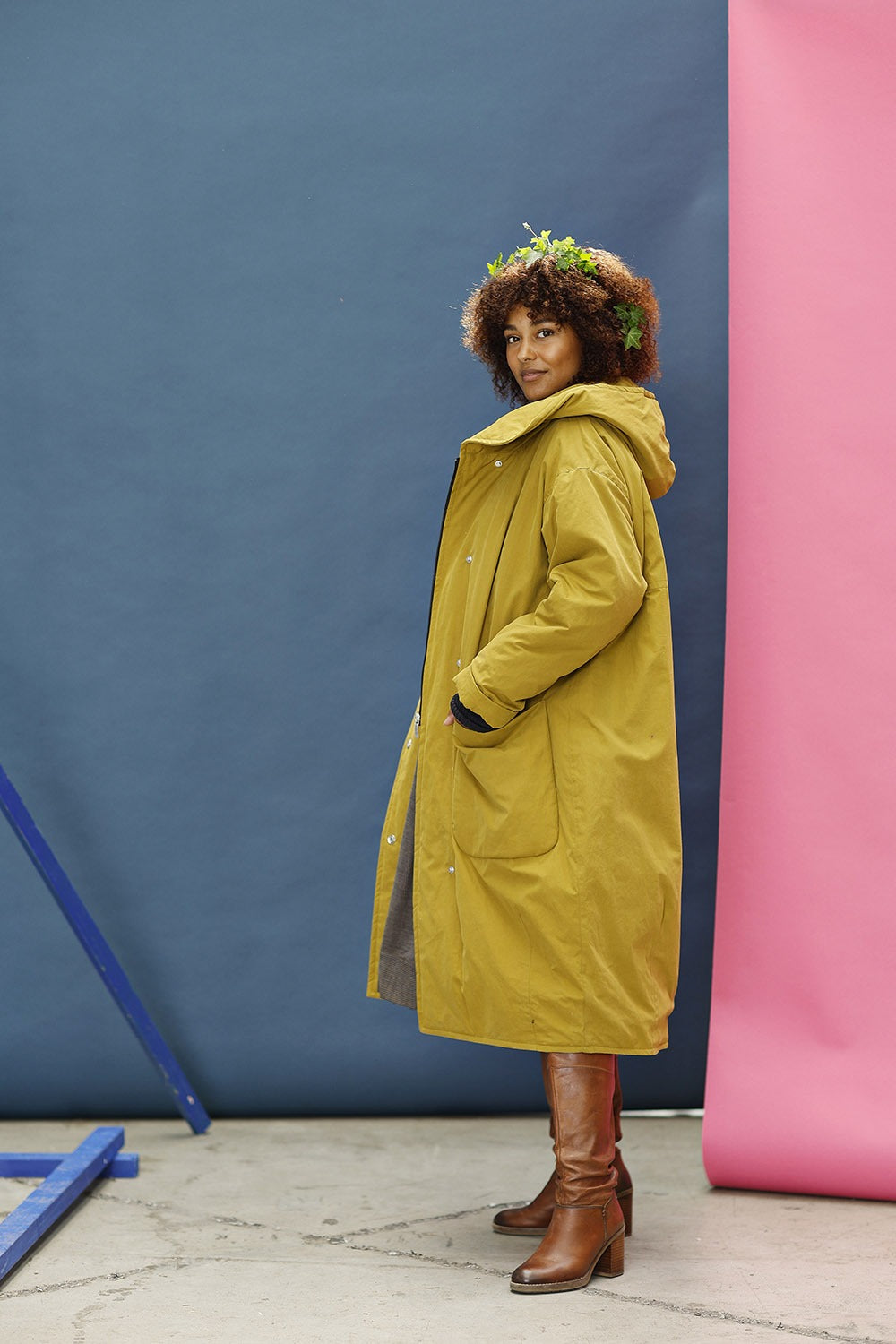 mc861c-aw23-curry yellow winter coat-mcverdi-vinterfrakke med hætte-7