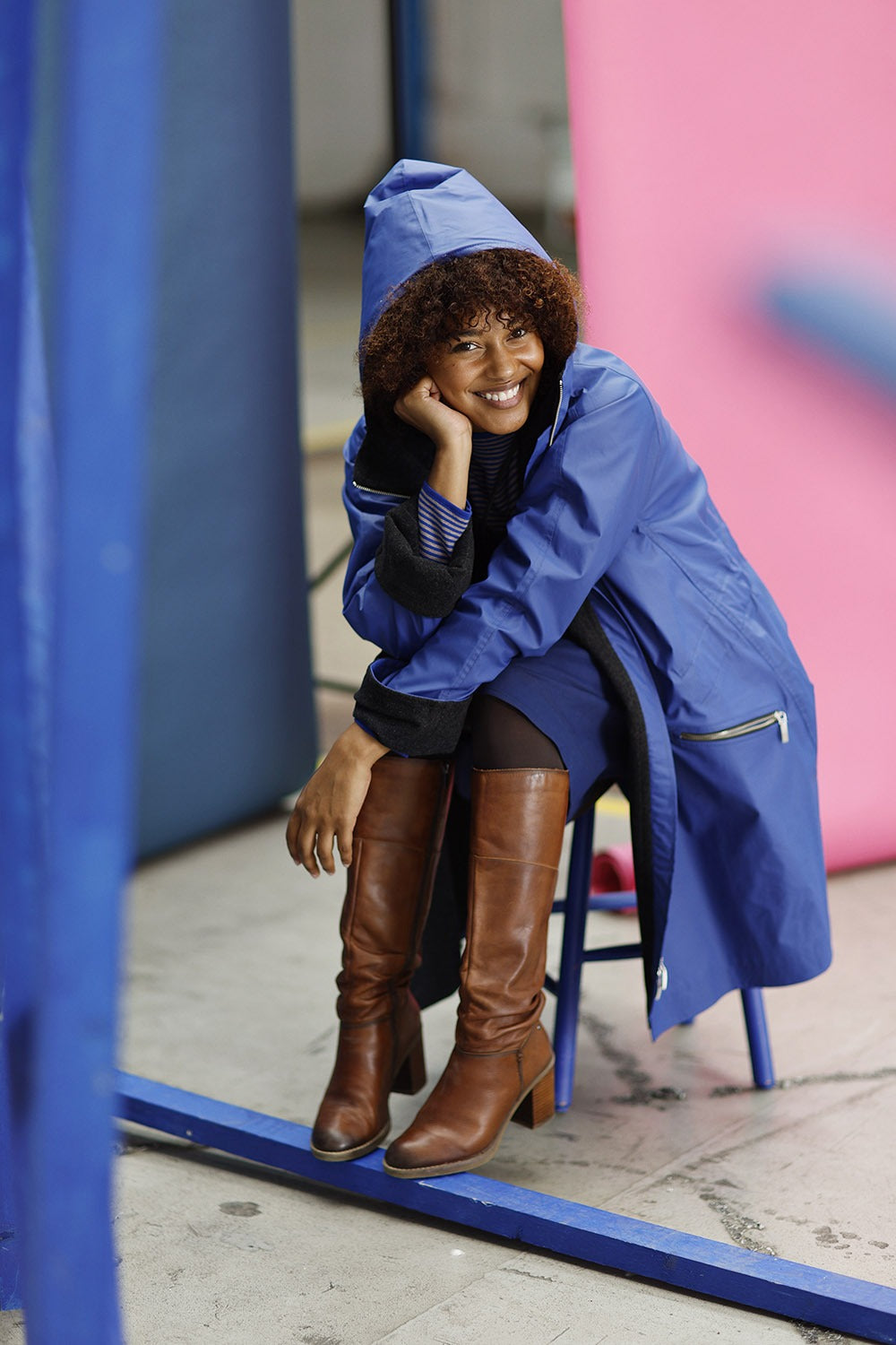 mcb-blue raincoat-mcverdi-gommy coat-vinterfrakke-regnfrakke-8