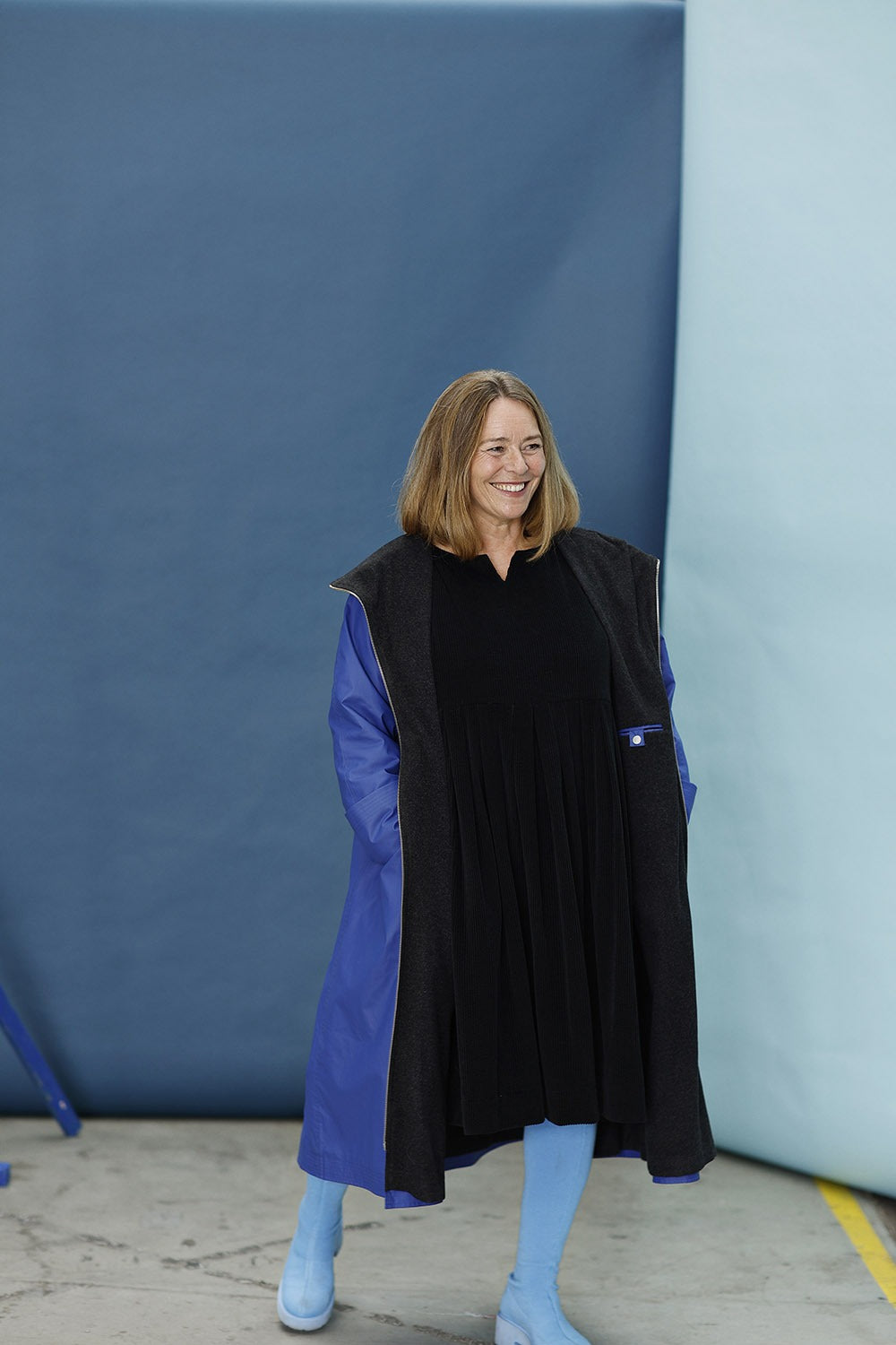 mcc-blue winter coat-wool lining-mcverdi-rain coat-gommy coat-gummifrakke