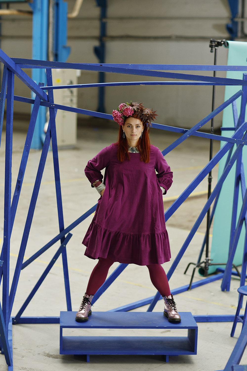 mc906c-pink-baby cord dress-mcverdi-fløjlskjole-6