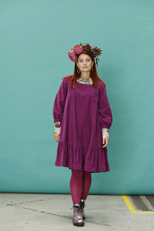 mc906c-pink-baby cord dress-mcverdi-fløjlskjole-8