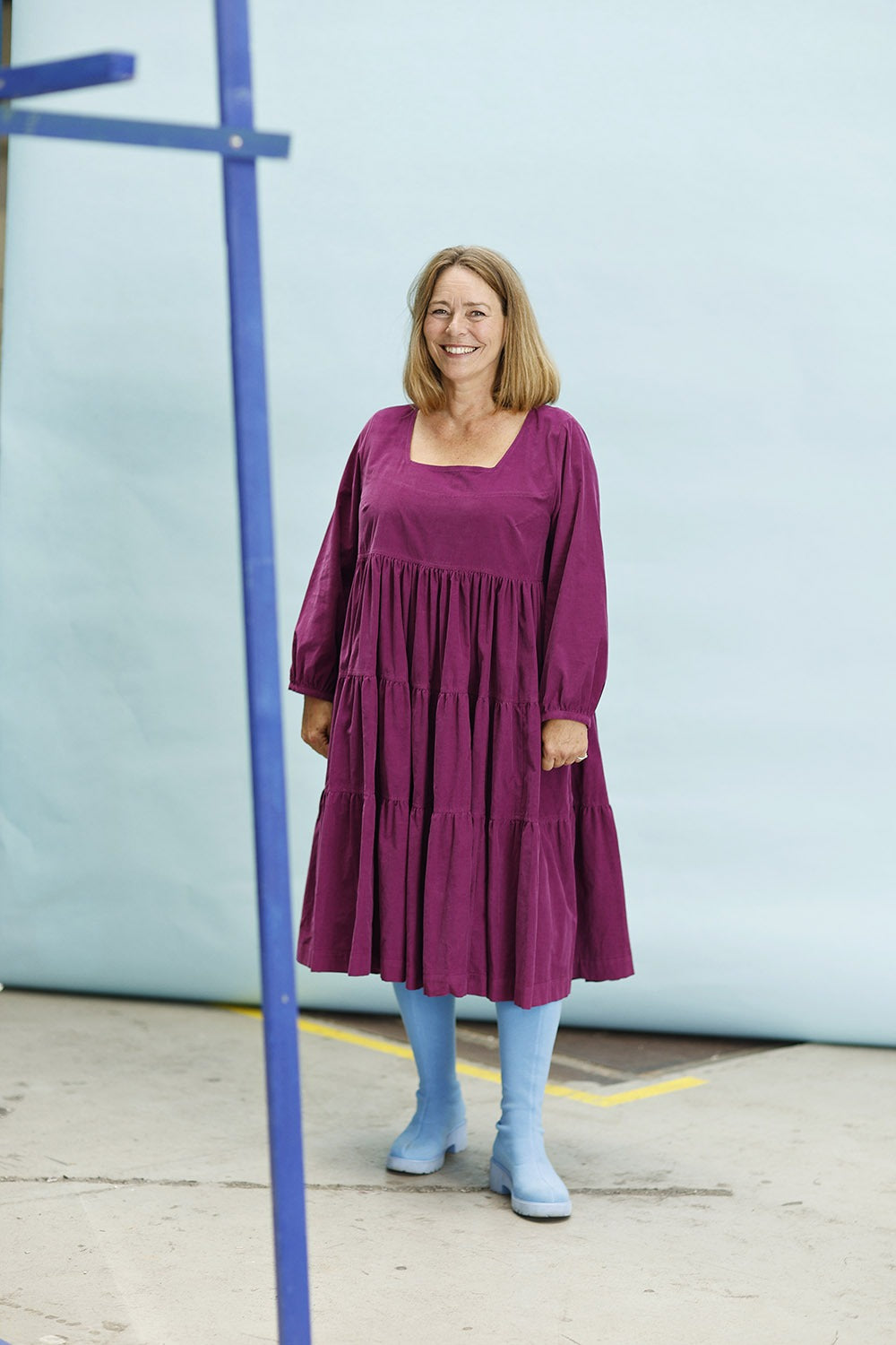 mc906e-pink flæsekjole-mcverdi-ruffle dress-baby cord-7