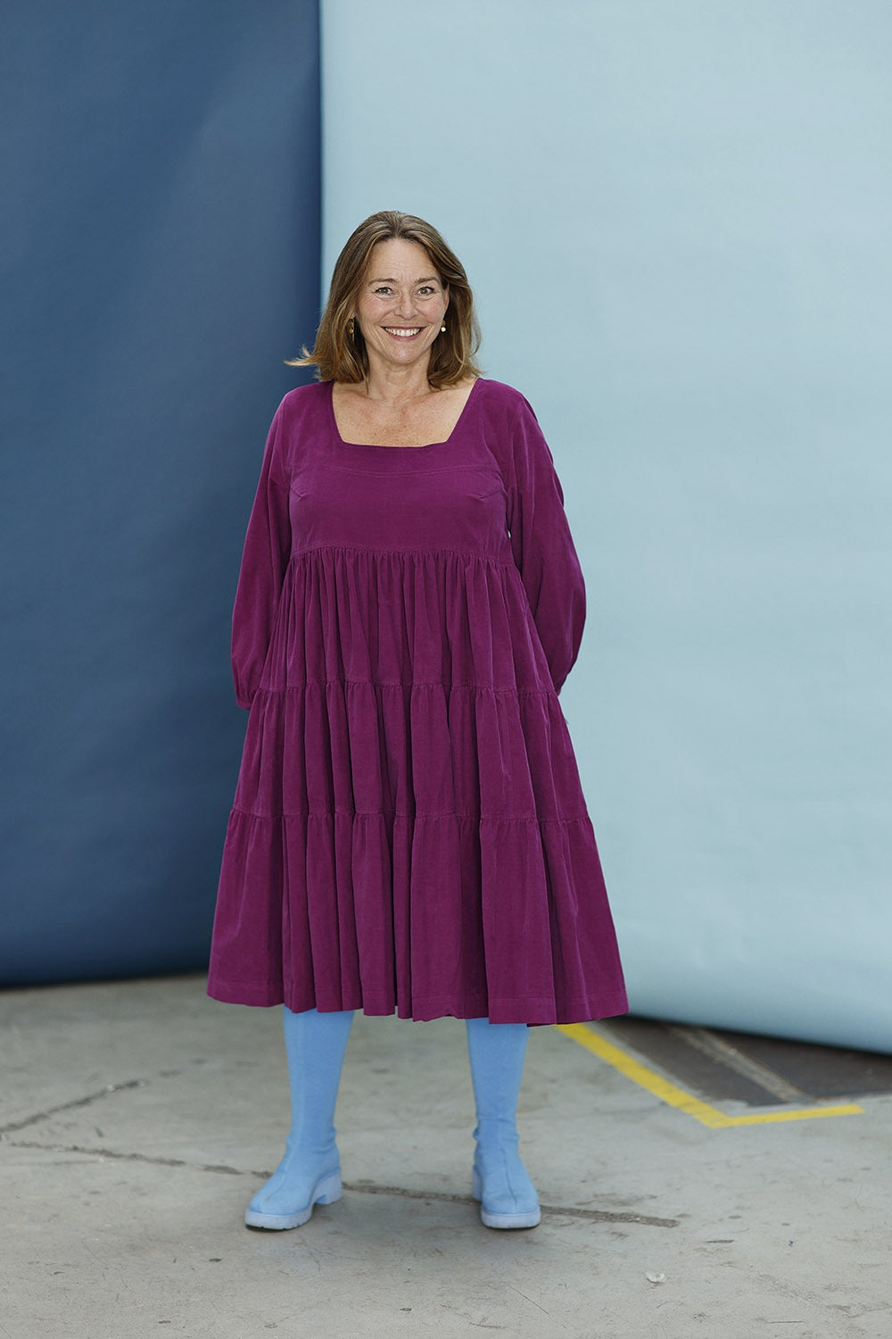 mc906e-pink flæsekjole-mcverdi-ruffle dress-baby cord-2