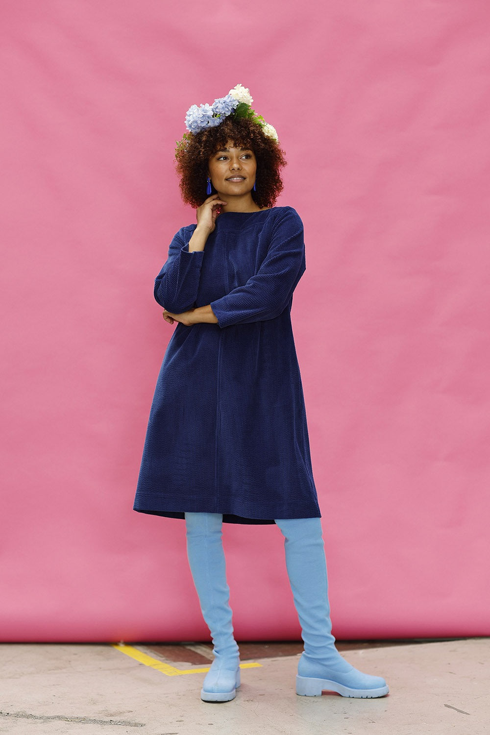 mc910c-blue-corduroy-dress-mcverdi-fløjlskjole-blå-5