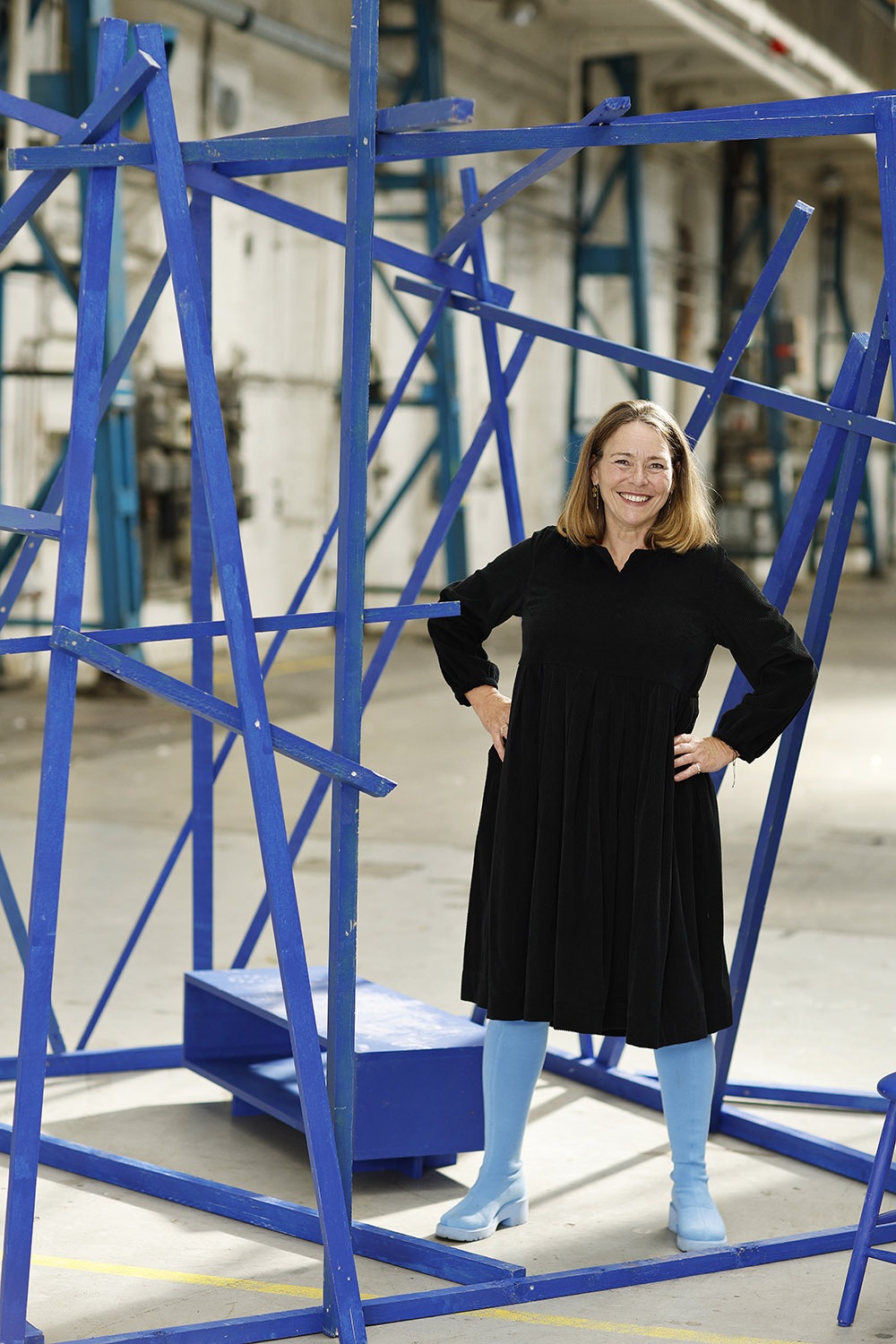 mc907d-black corduroy velvet dress-mcverdi-sort fløjlskjole-4