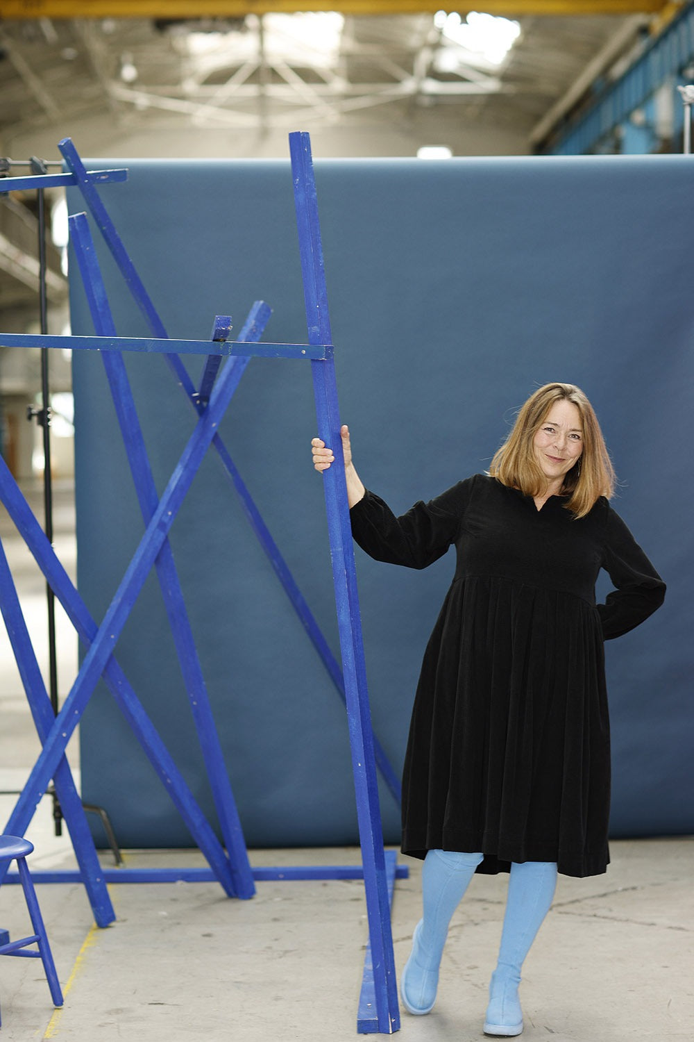 mc907d-black corduroy velvet dress-mcverdi-sort fløjlskjole-3