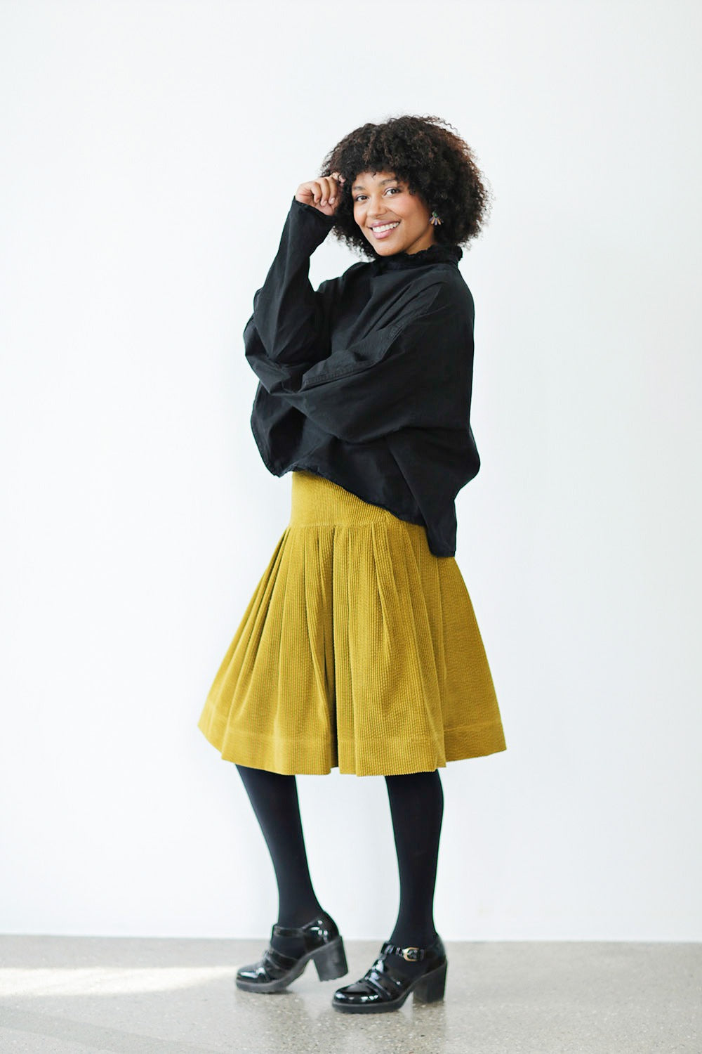 mc907e-curry-yellow-gul nederdel-skirt-mcverdi-fløjl-corduroy-2