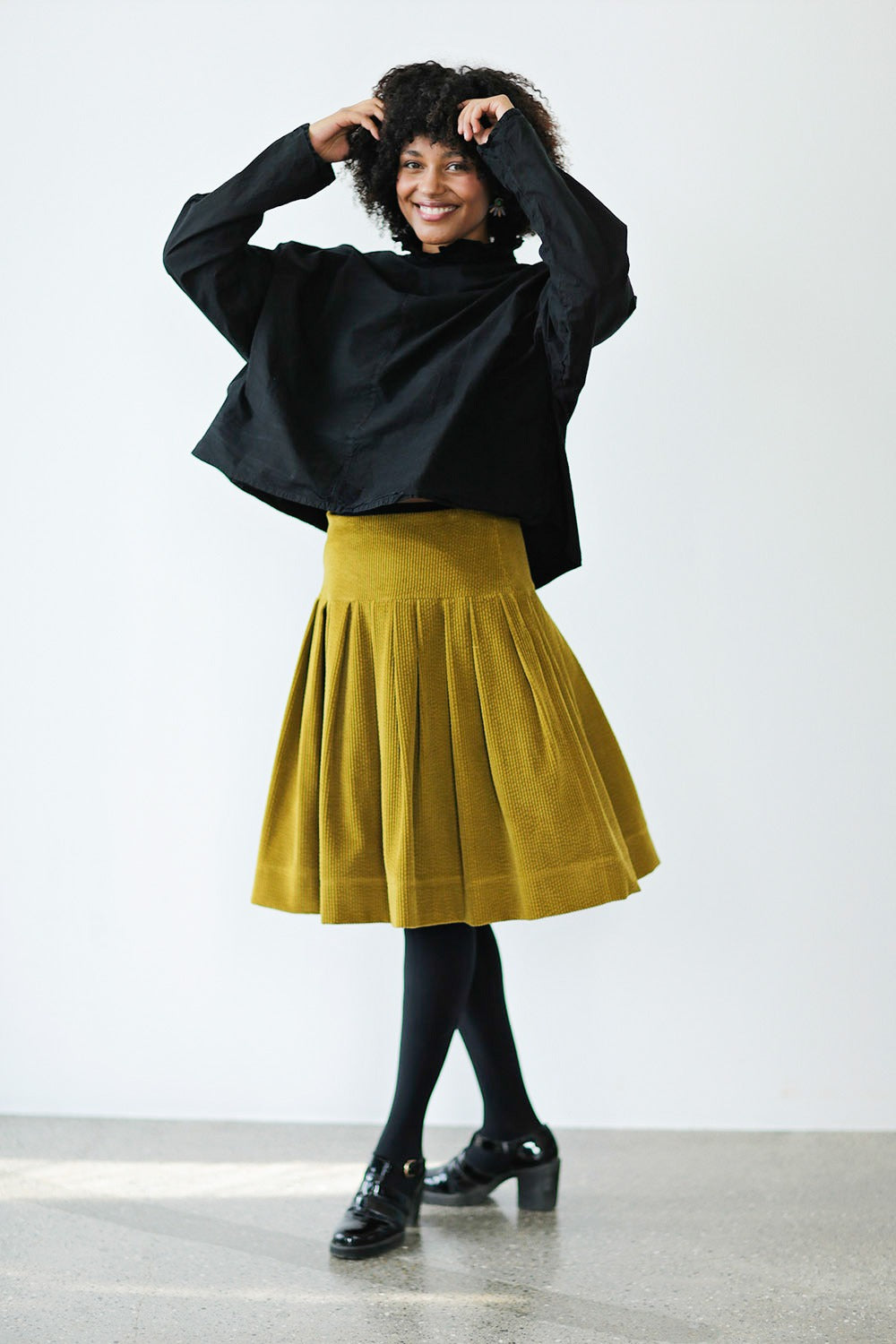 mc907e-curry-yellow-gul nederdel-skirt-mcverdi-fløjl-corduroy-3