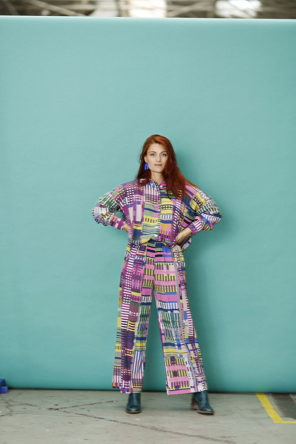 mc913c-signe kejlbo bukser med print-cupro-mcverdi-trousers-3