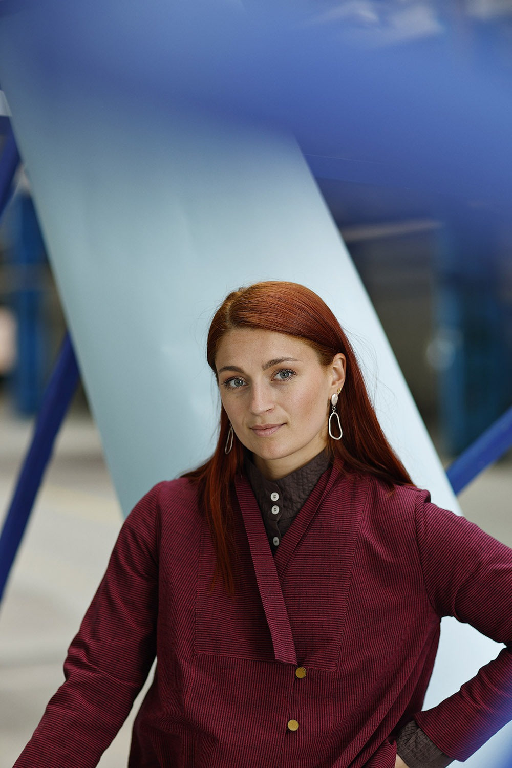 mc909a-pink striped shirt-mcverdi-blazer-cotton-stribet jakke-2