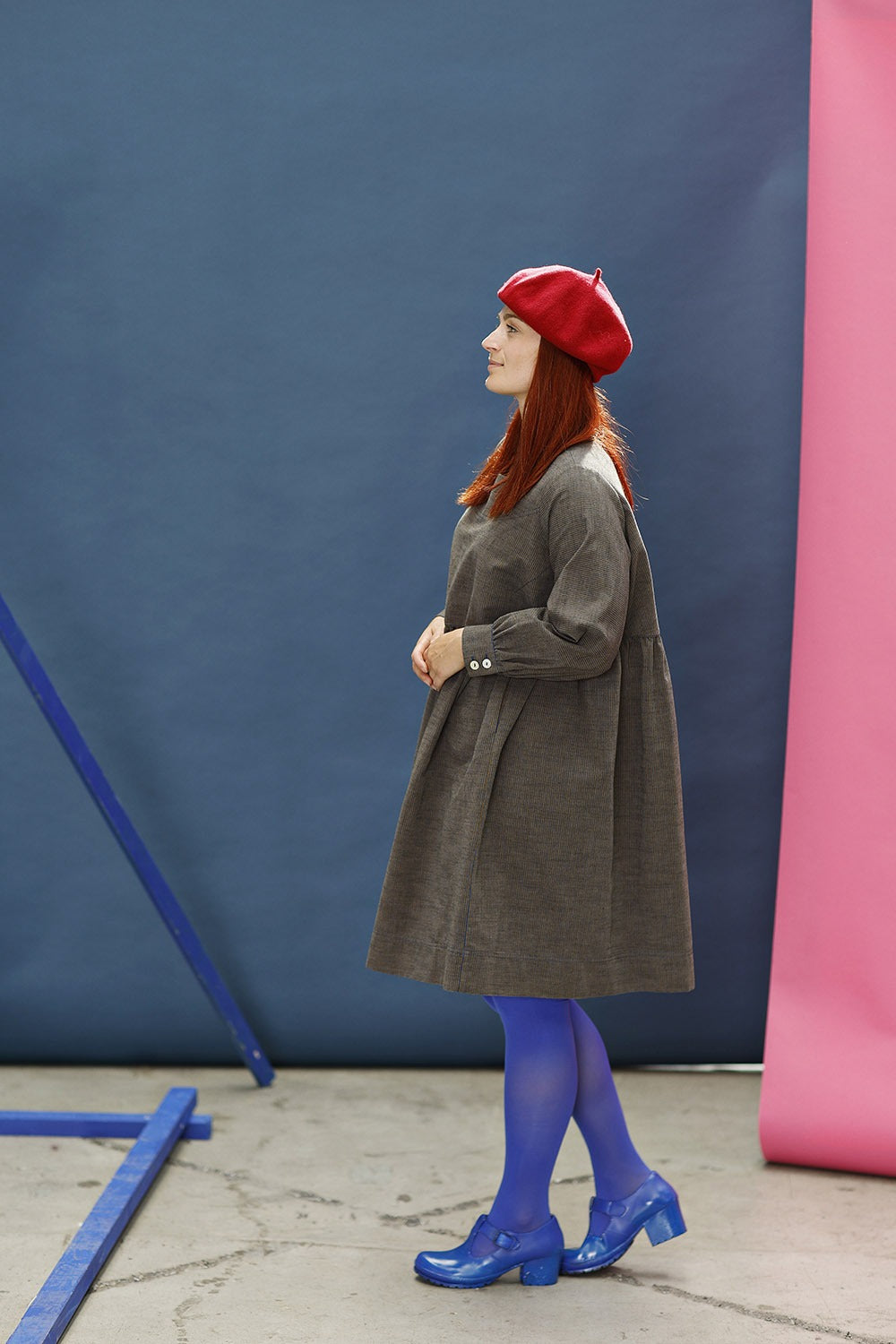 mc909c-stribet kjole-cathrine-vinterkjole-striped dress-mcverdi-3