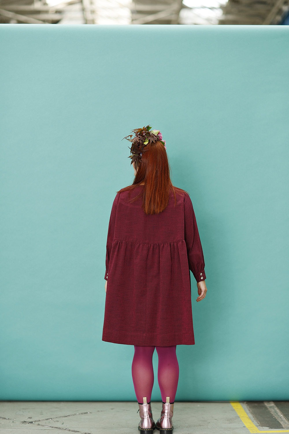 mc909c-pink striped dress-cathrine-mcverdi-stribet oversize kjole-2