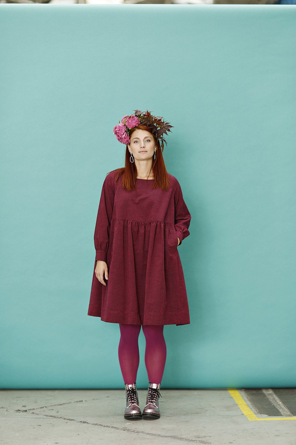 mc909c-pink striped dress-cathrine-mcverdi-stribet oversize kjole