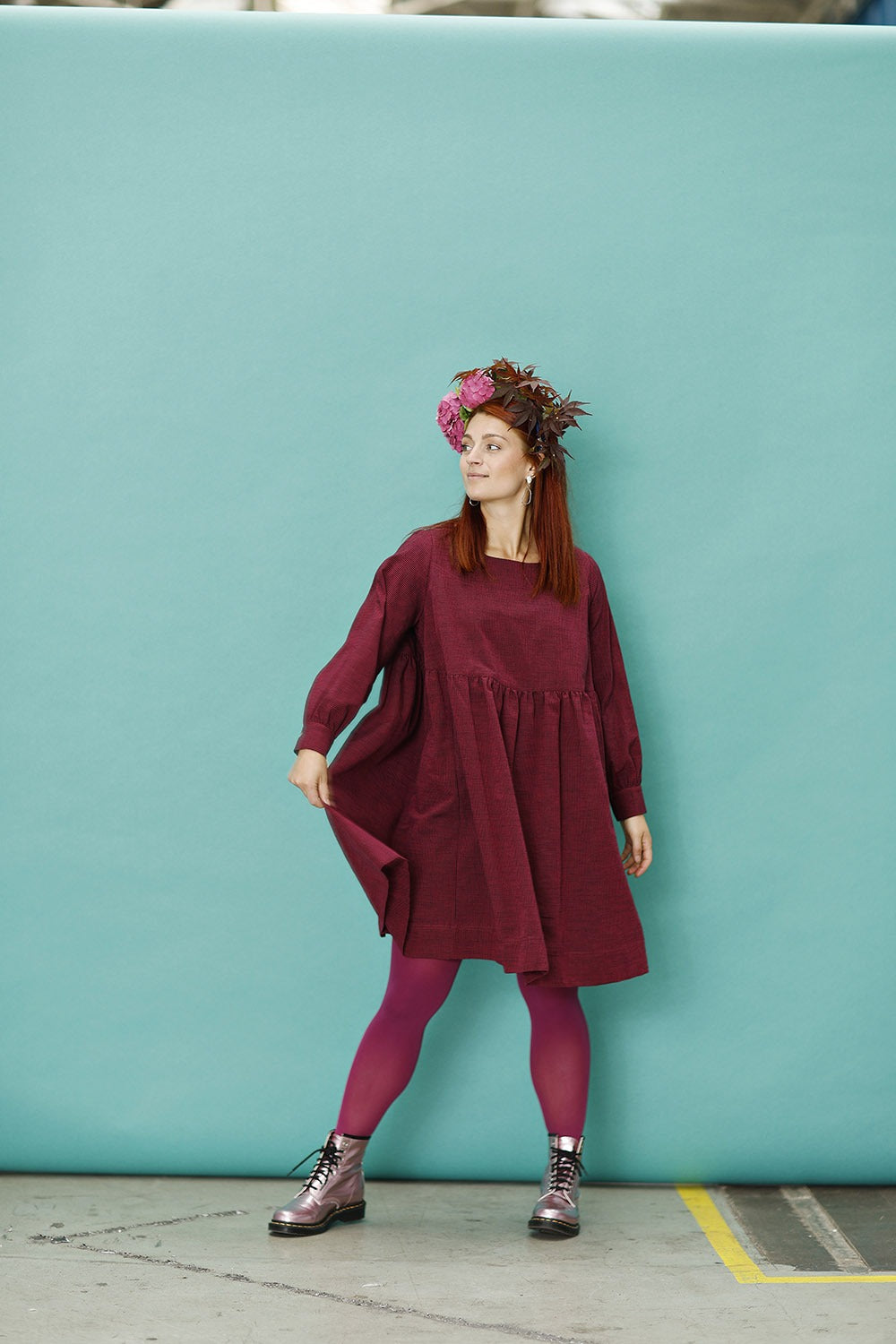 mc909c-pink striped dress-cathrine-mcverdi-stribet oversize kjole-3