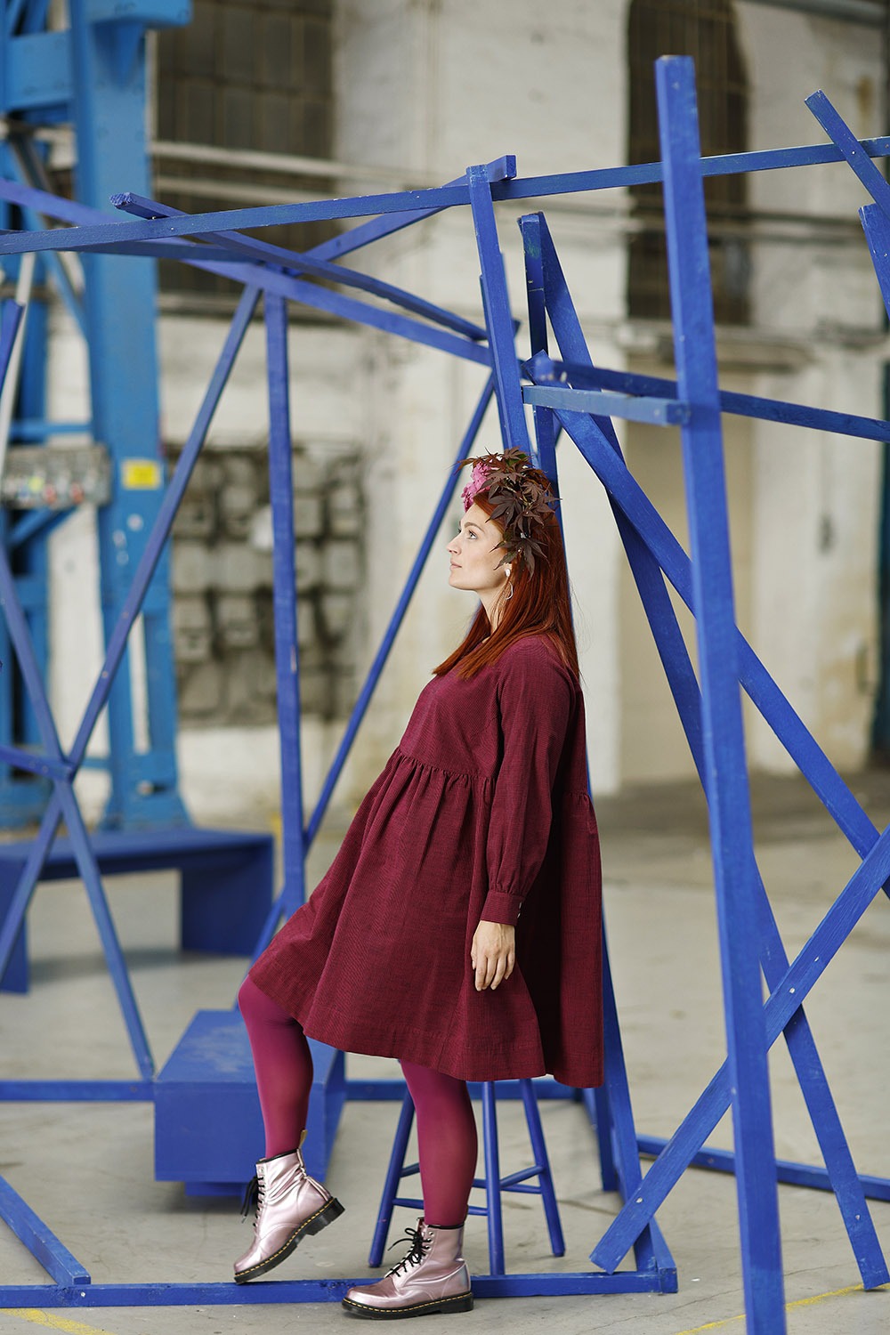 mc909c-pink striped dress-cathrine-mcverdi-stribet oversize kjole4