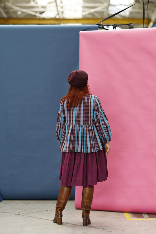 mc912a-striped blouse-mcverdi-cotton-bordeaux-turquiose-1-11