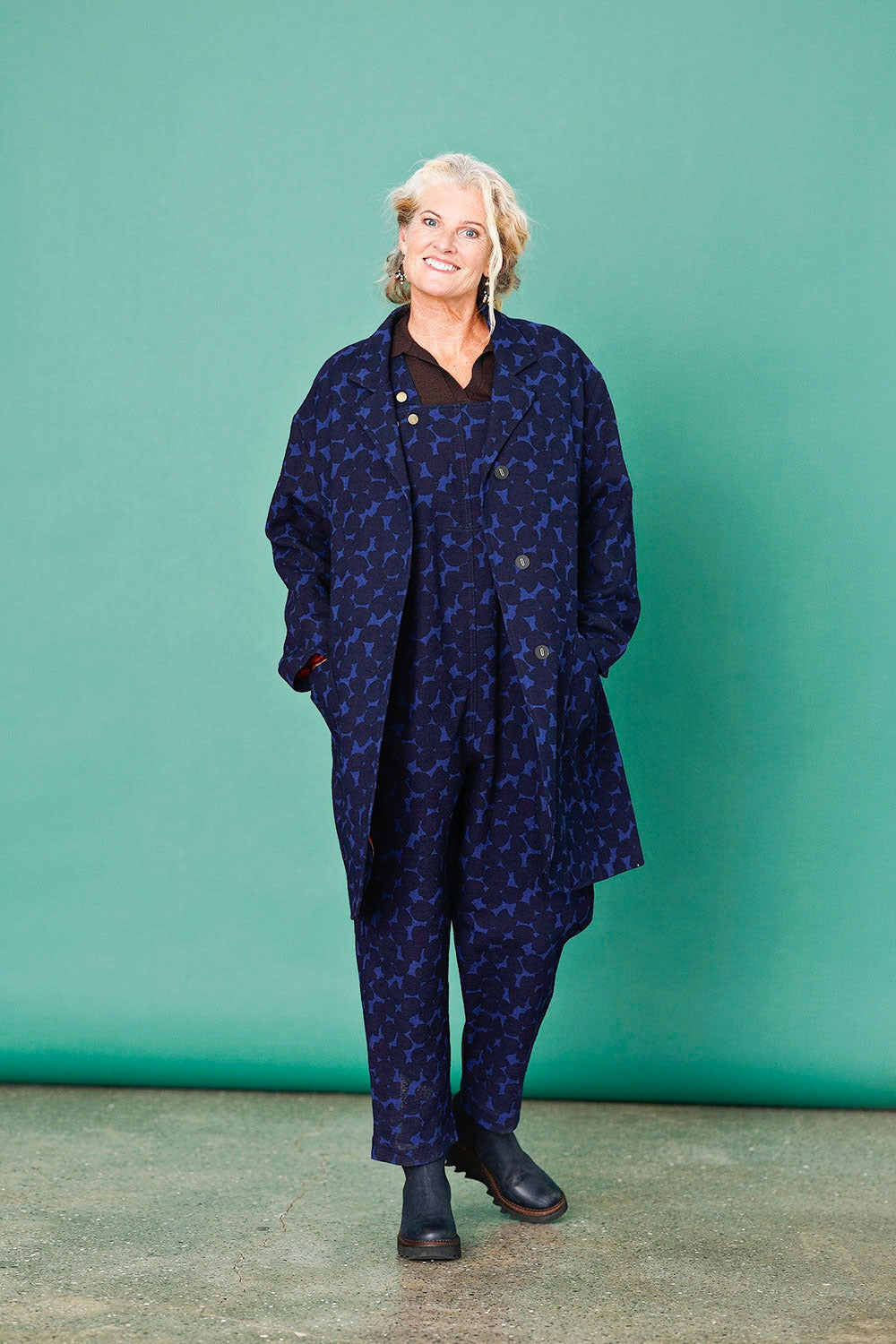 mc914b-blå blazer jakker-printed stof-mcverdi-blue jacket-4