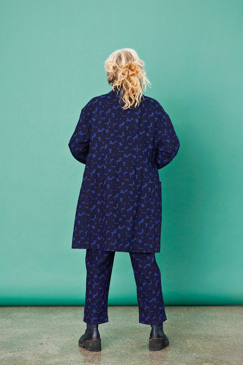 mc914b-blå blazer jakker-printed stof-mcverdi-blue jacket-3