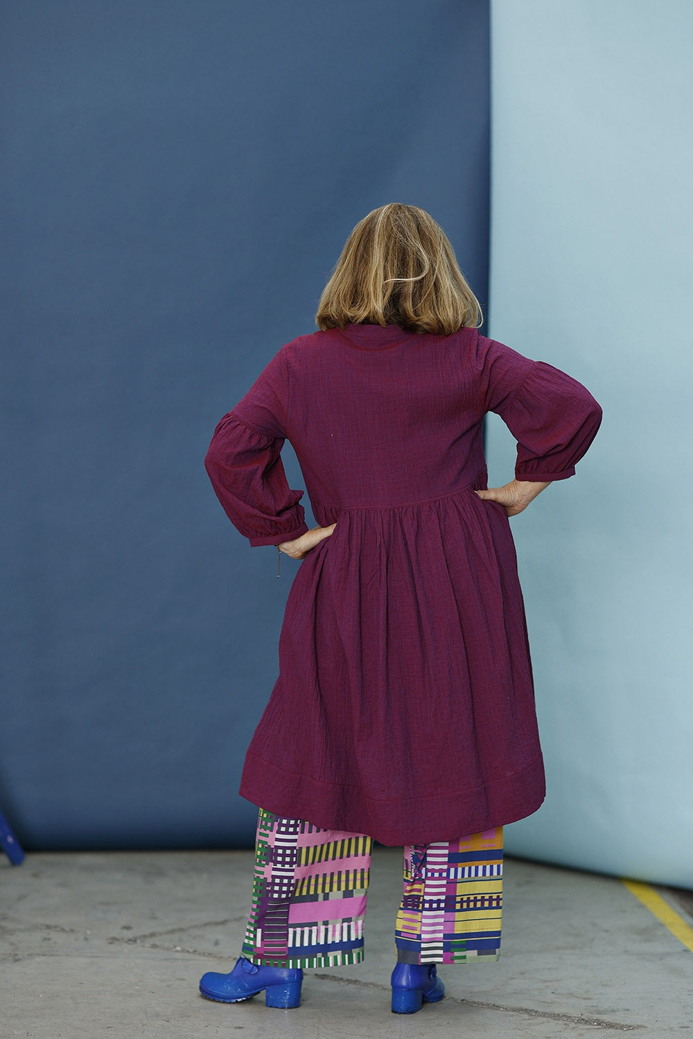 mc911c-pink loose fitted dress-mcverdi-vinterkjole med løst snit-10