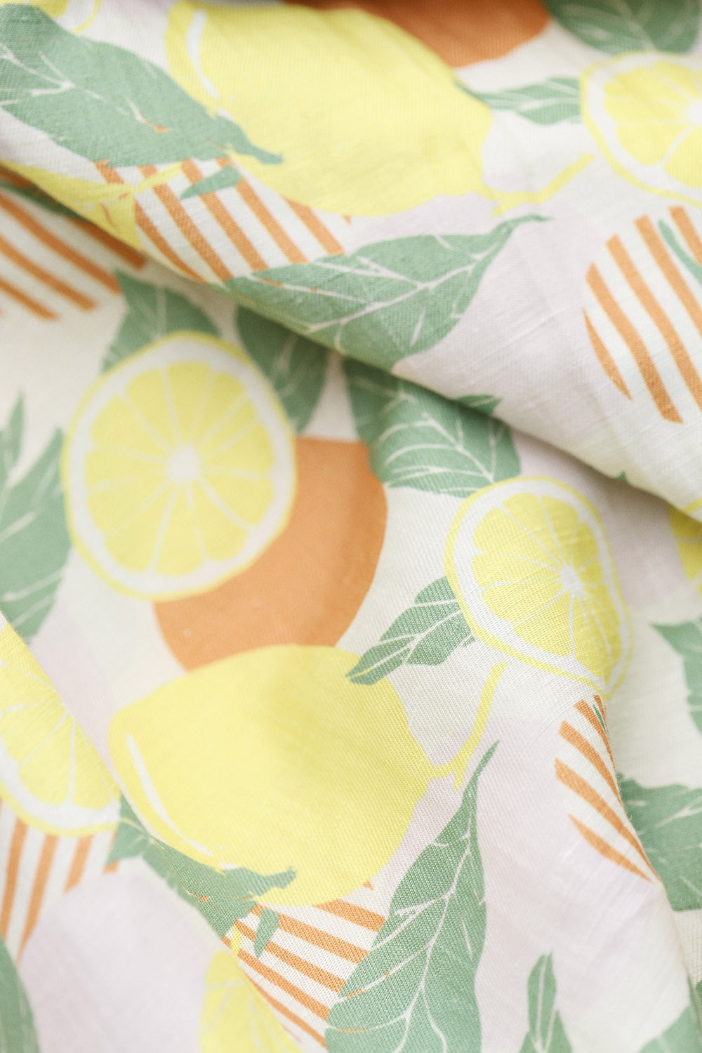 mc924-cupro linen-lemon print-citron-stof-mcverdi