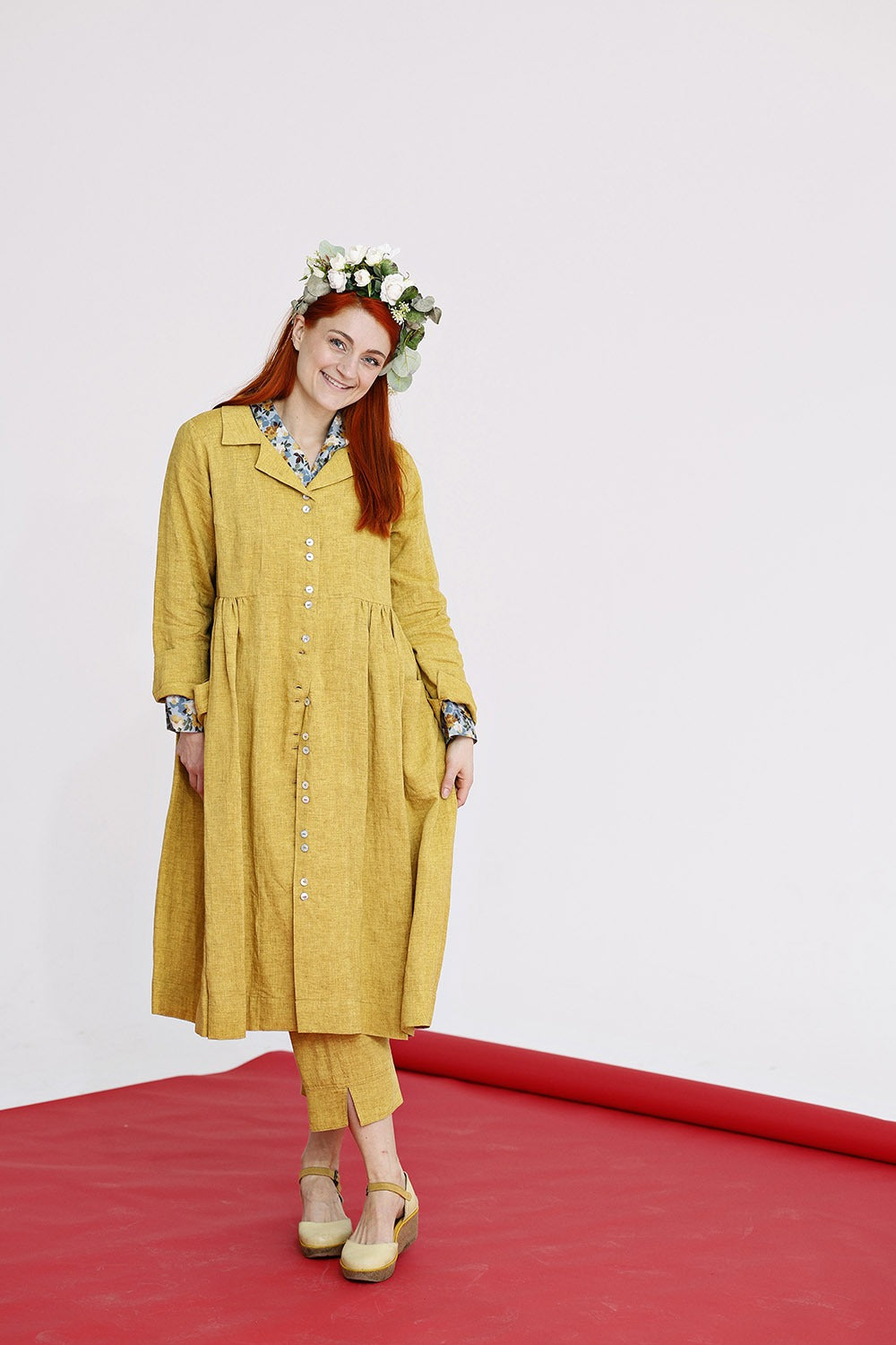 Mc882g-yellow-gul-hørkjole-linendress-sommerkjole–9