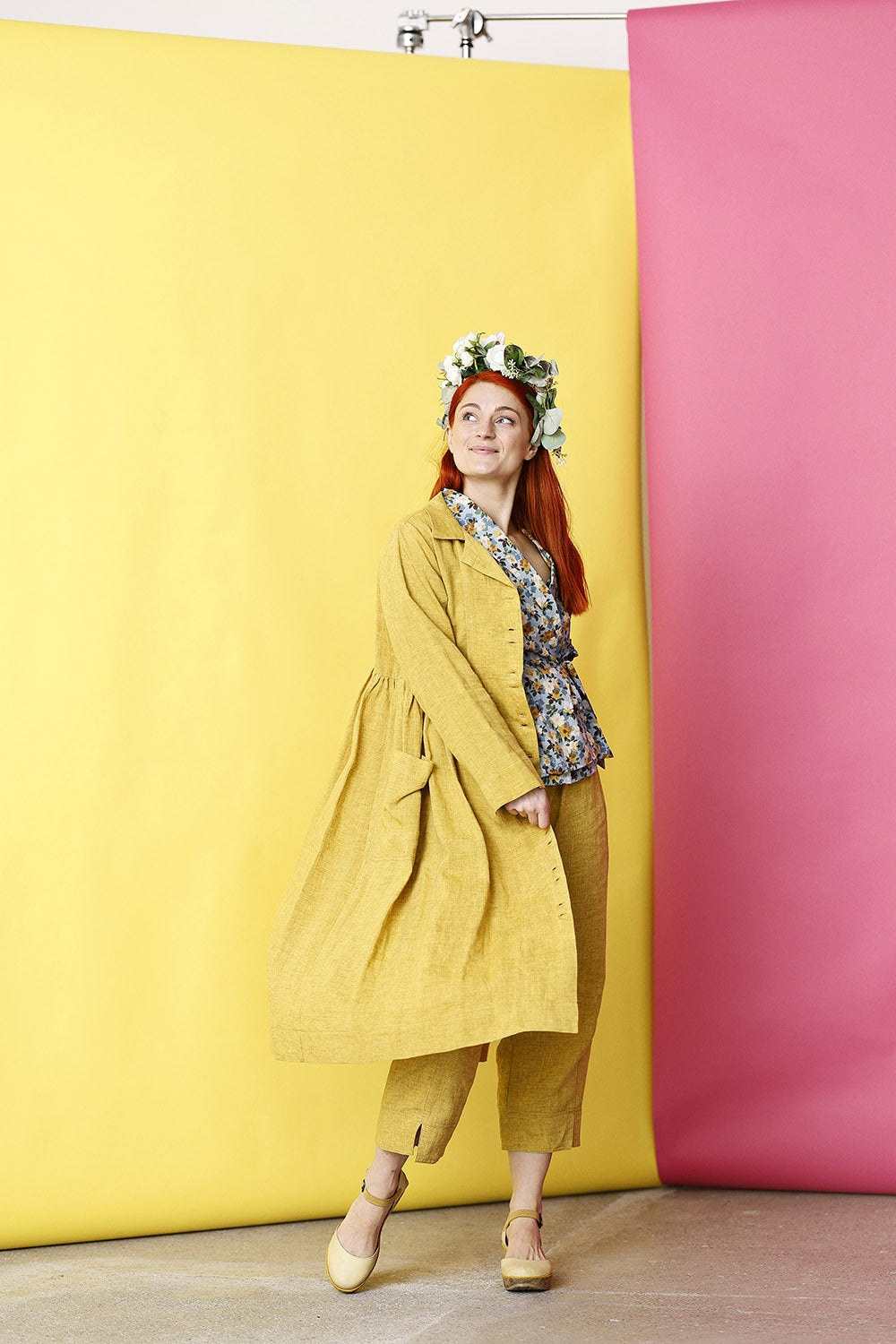 Mc882g-yellow-gul-hørkjole-linendress-sommerkjole–7