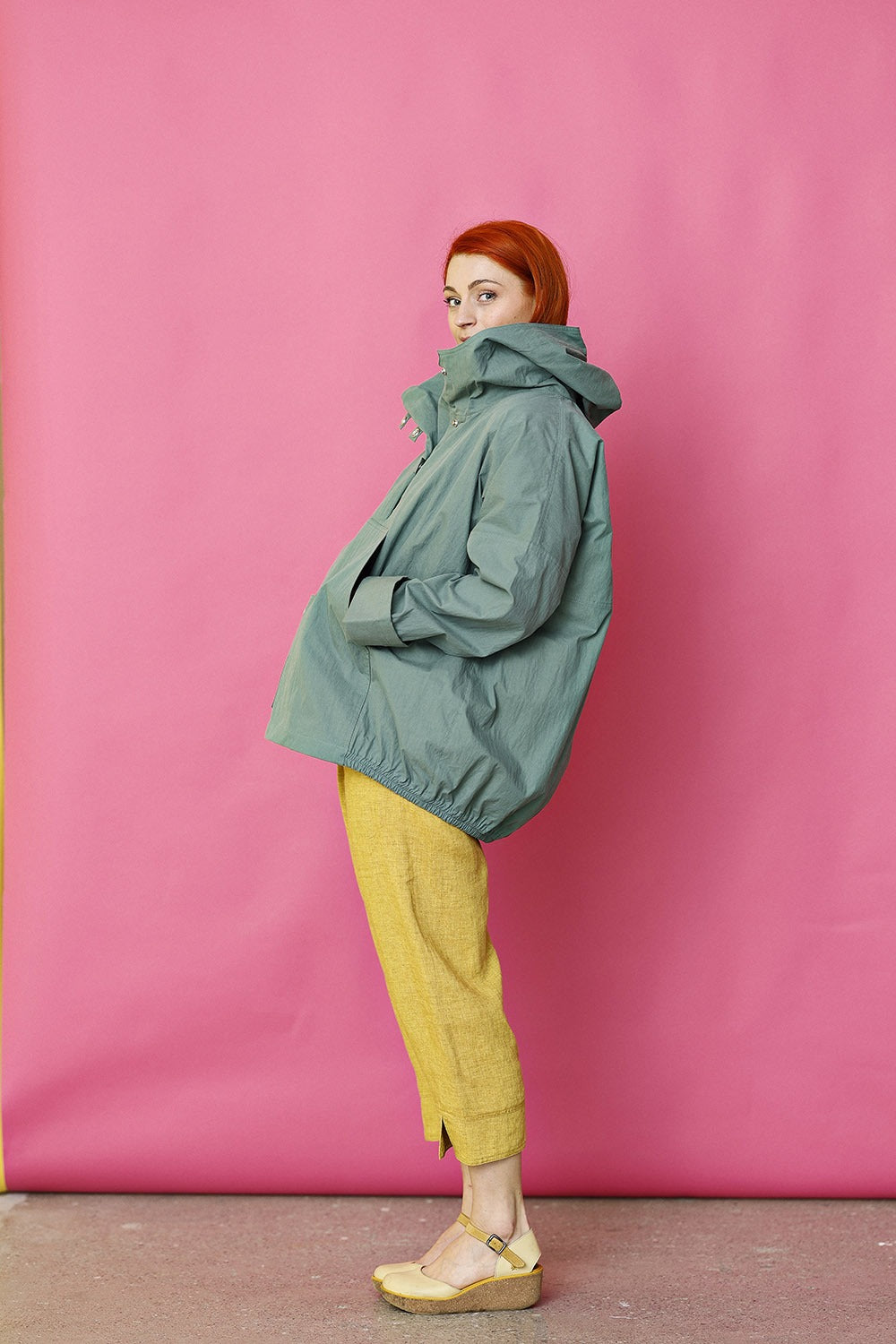 mc920a-dusty green-anorak-mcverdi-grøn anorak-overtøj