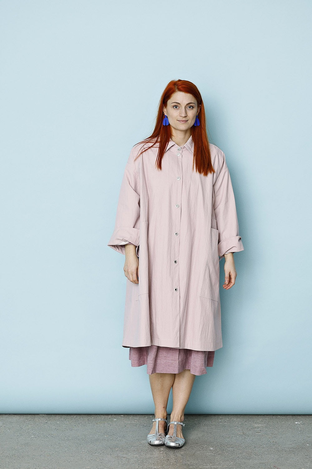 mc920c-rose-coat-mcverdi-pink frakke-forårsfrakke-oversize