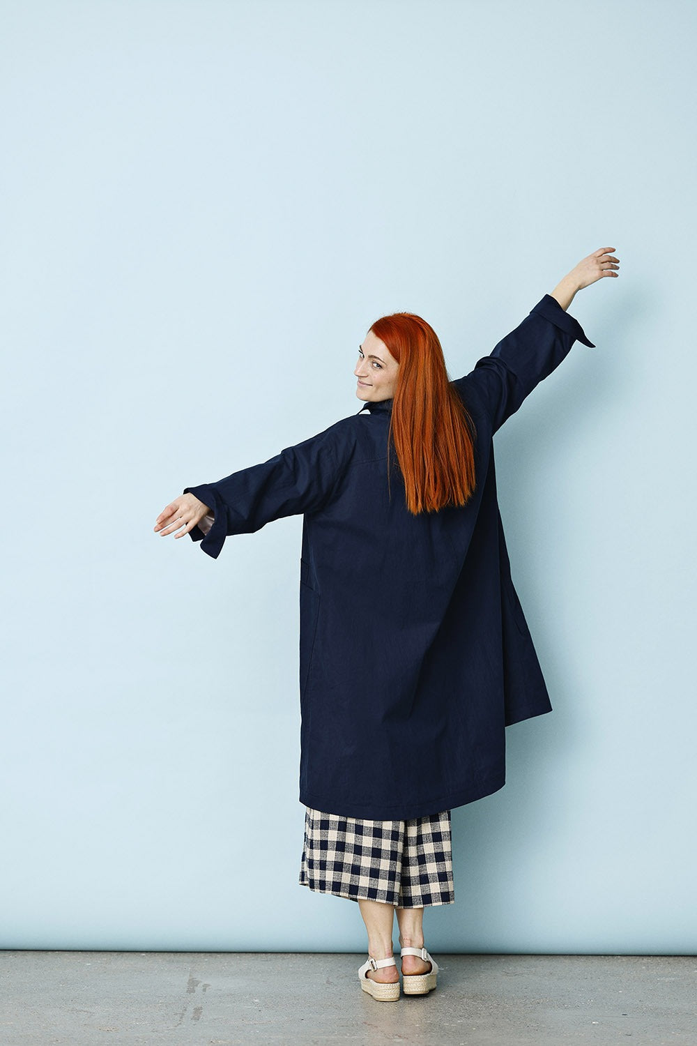 mc920c-dark blue coat-oversize-mcverdi-lang frakke-blå-5