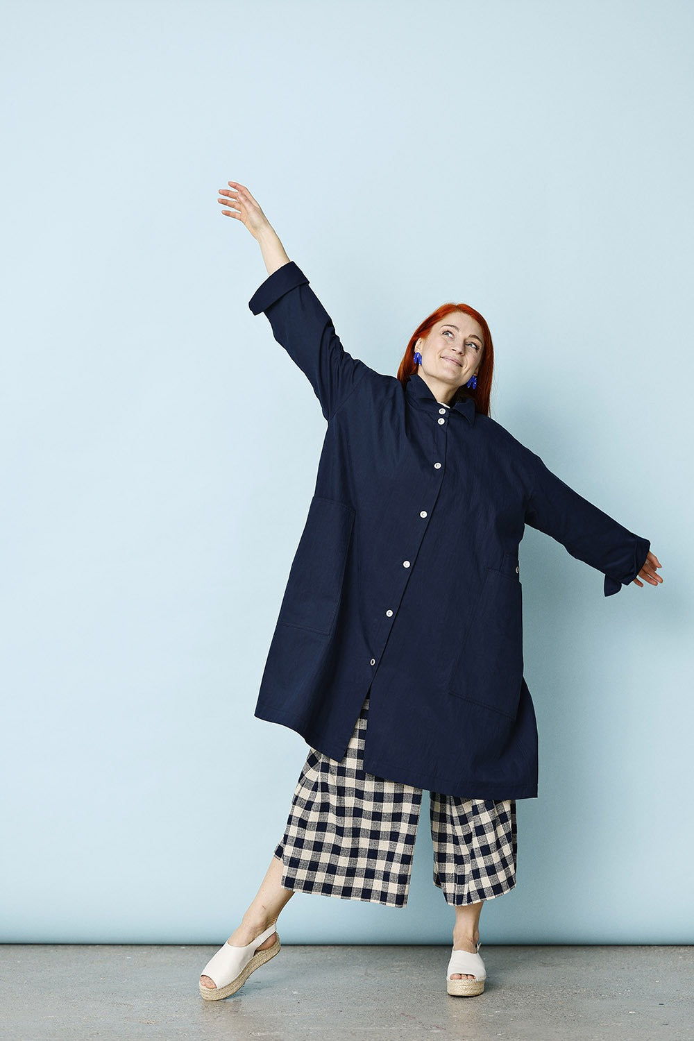 mc920c-dark blue coat-oversize-mcverdi-lang frakke-blå-3