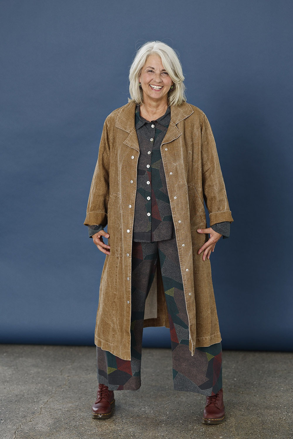 mc928e-lang hørfrakke-mcverdi-linen coat-3