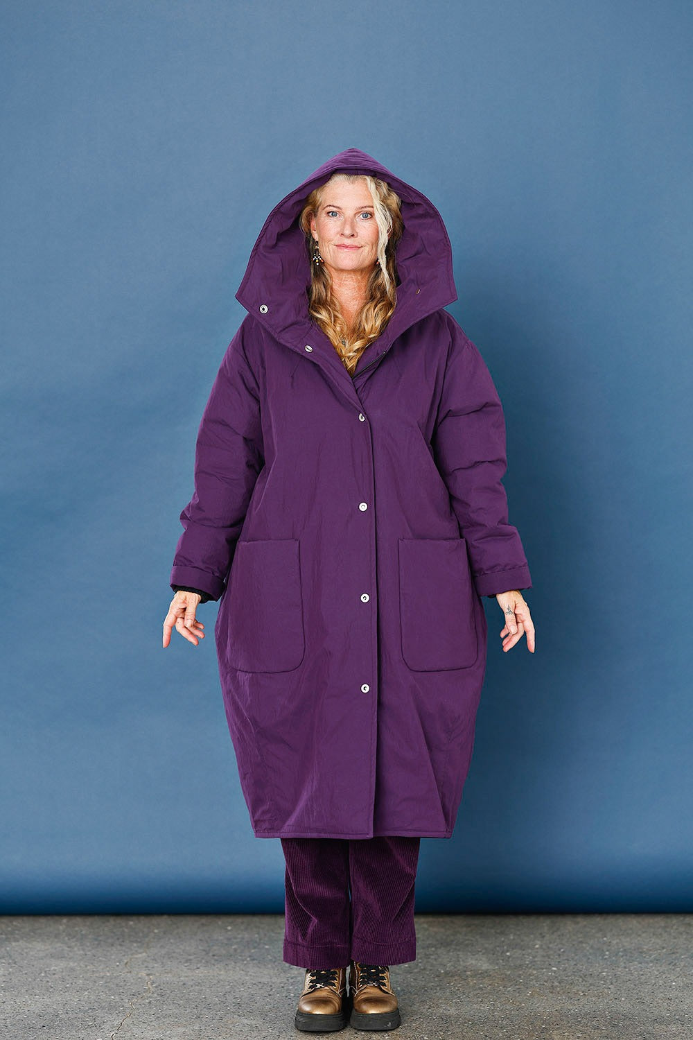 mc861c-gr-purple-lilla-violet vinterfrakke-winter-coat-mcverdi