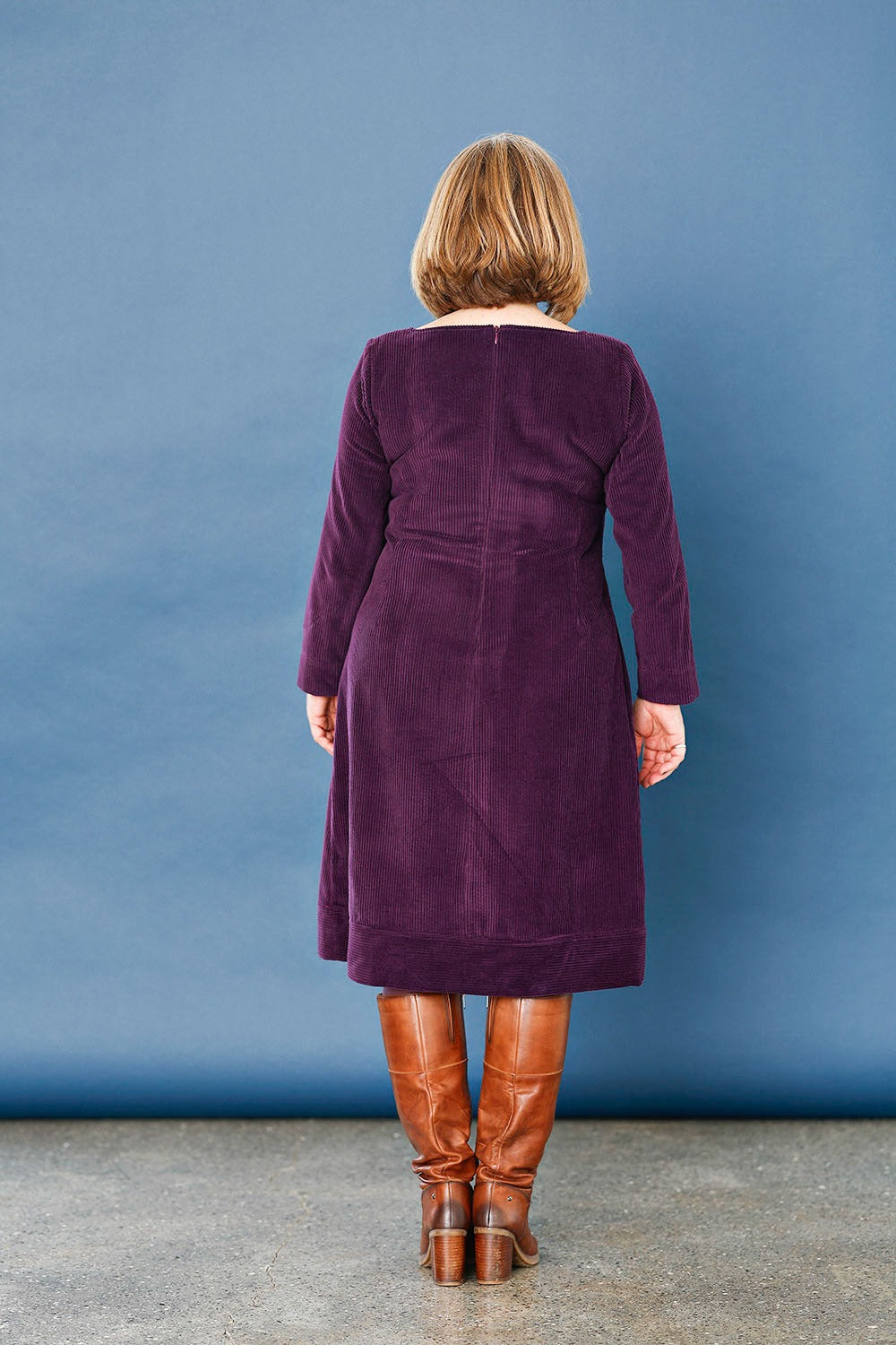 mc947c-purple- corduroy-dress-fitted-fløjlskjole-violet-lilla-3