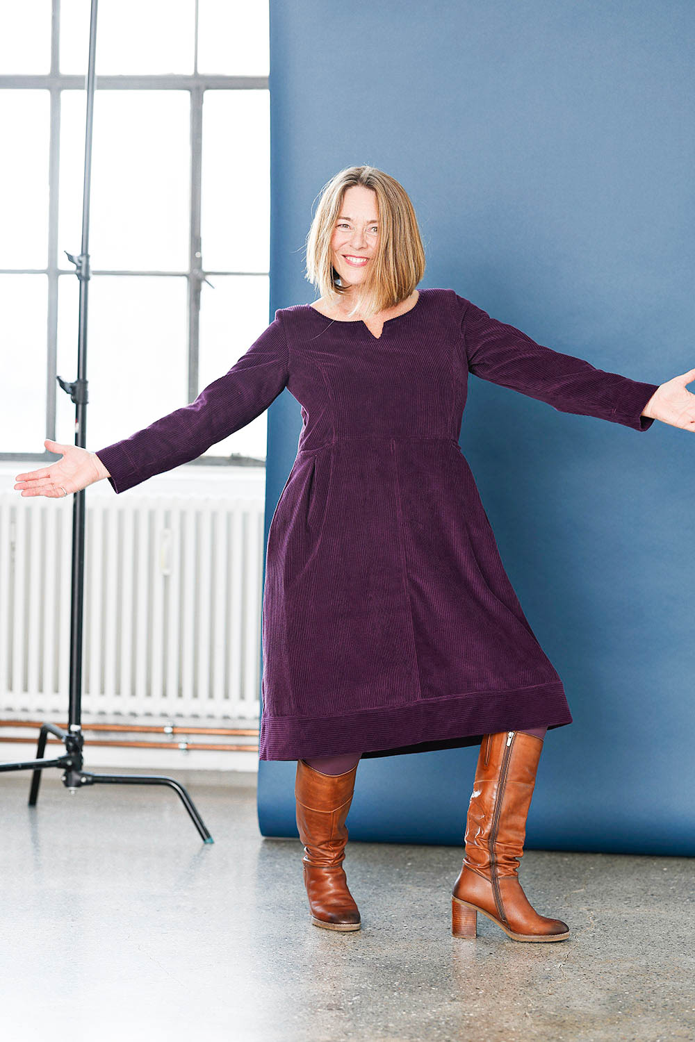 mc947c-purple- corduroy-dress-fitted-fløjlskjole-violet-lilla-5