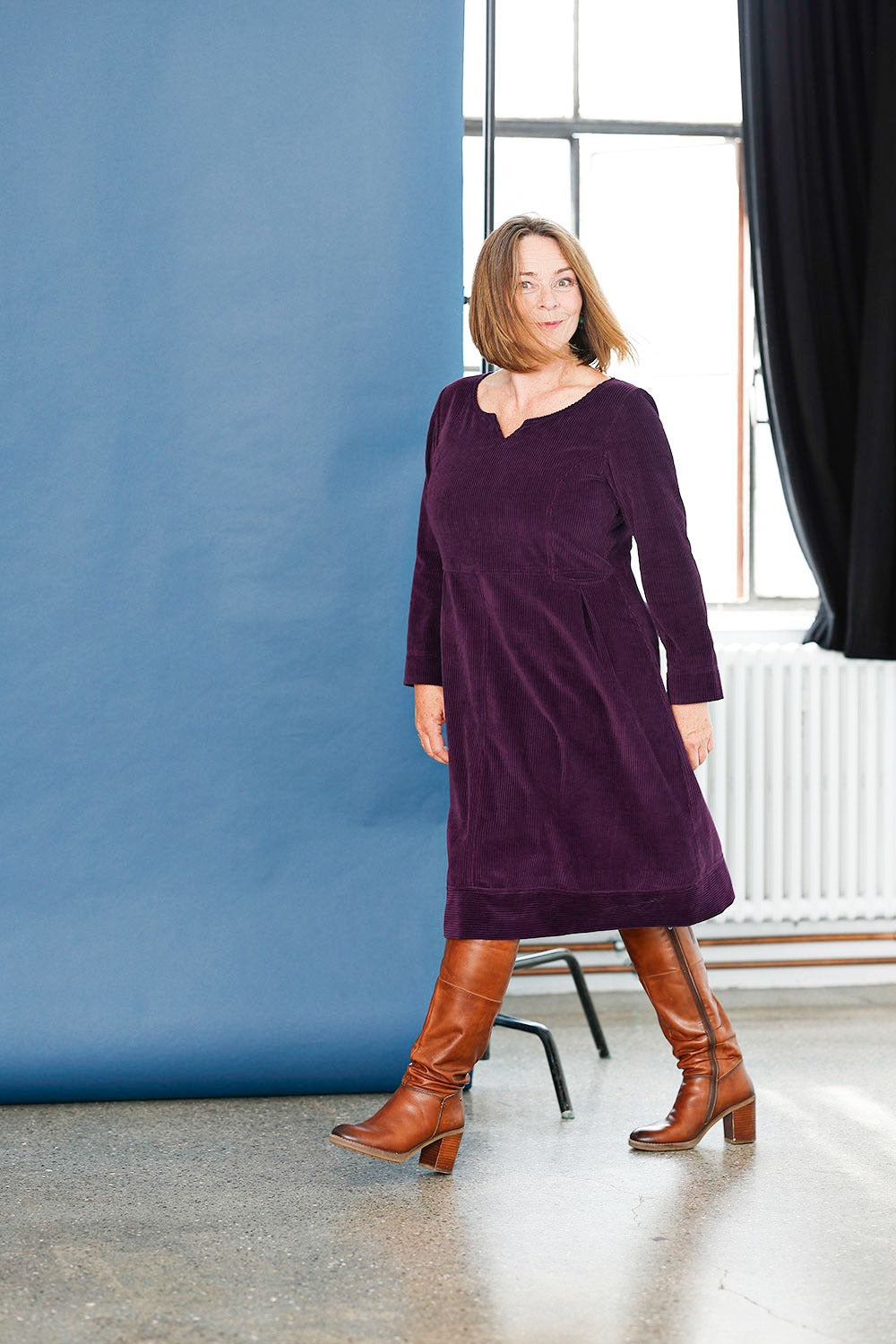 mc947c-purple- corduroy-dress-fitted-fløjlskjole-violet-lilla-4